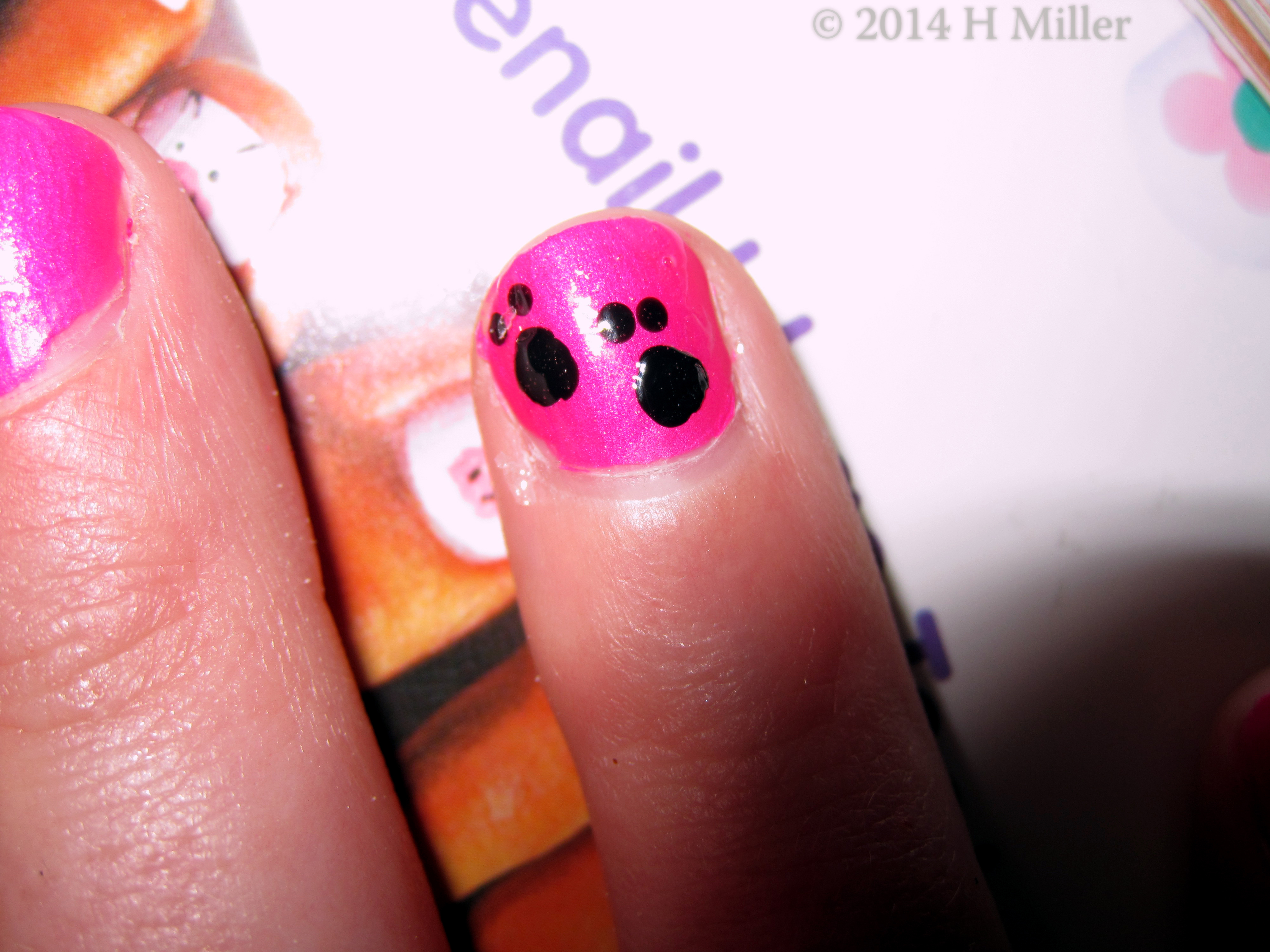 Doggie Paws Nail Art Close Up Doggie Paws Nail Art Close Up