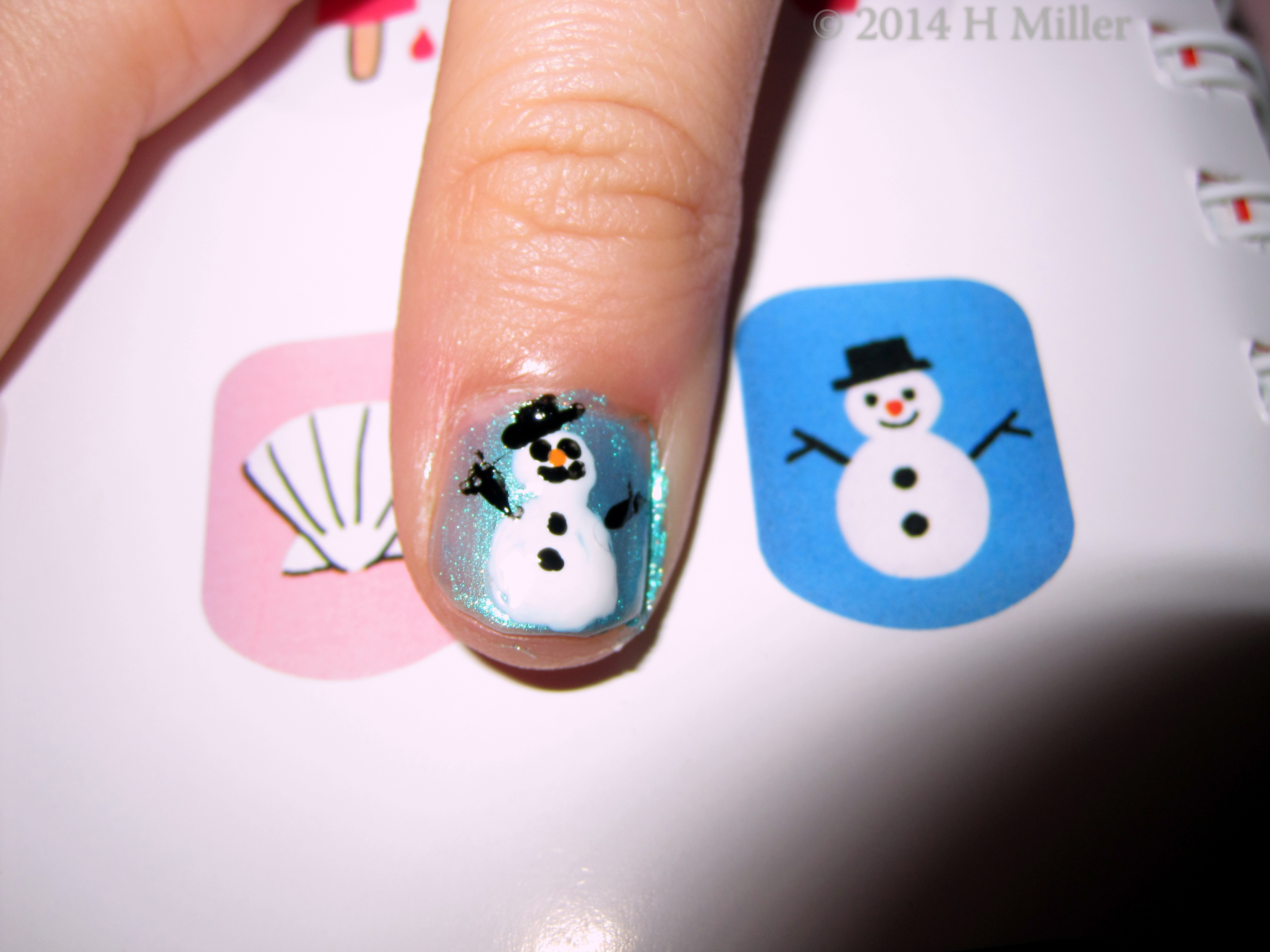 Girls Spa Party Snowman Nail Art Better Than The Book!!