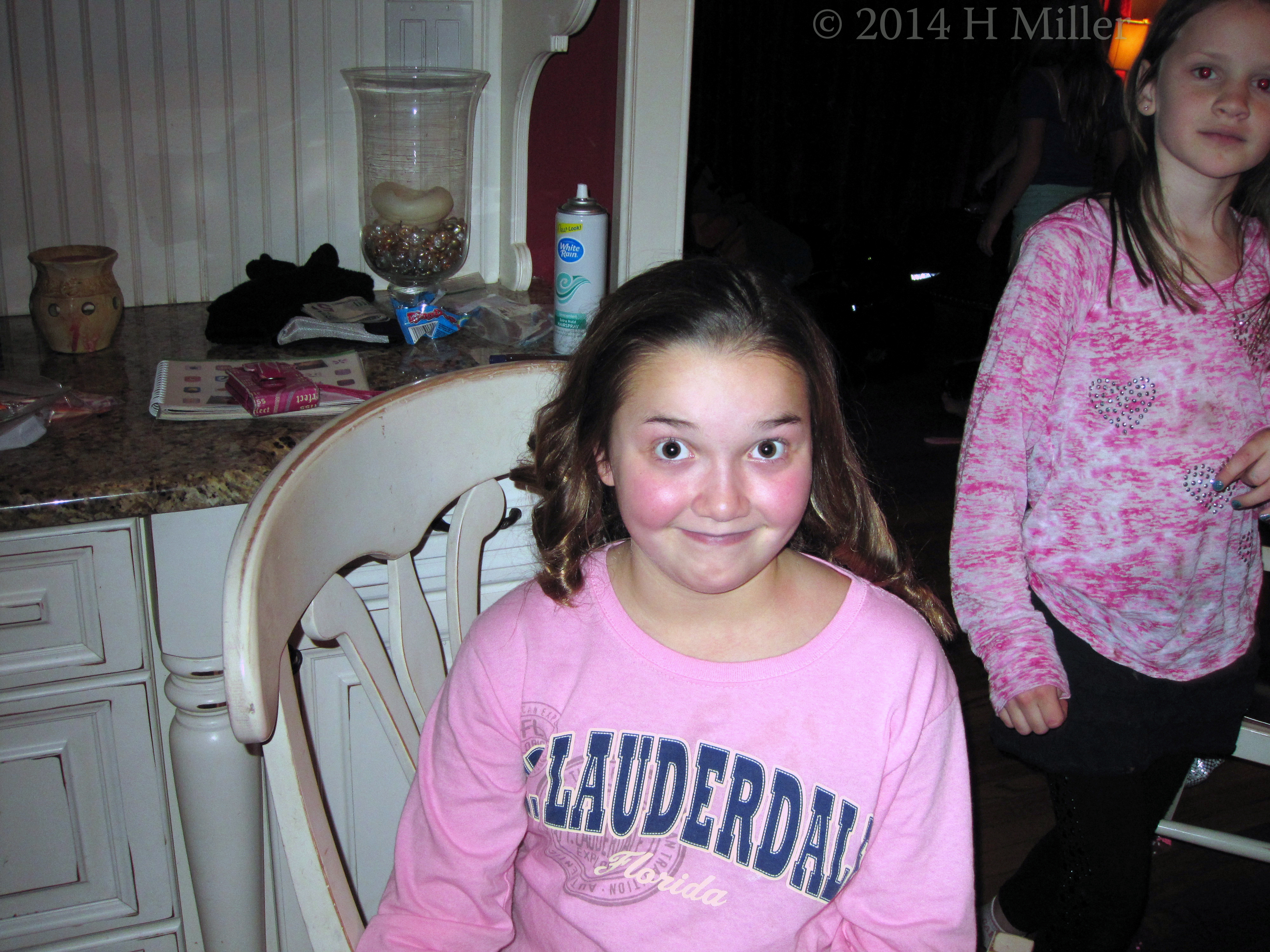 Hair Styled Curls Front View Hair Styled Curls Front View