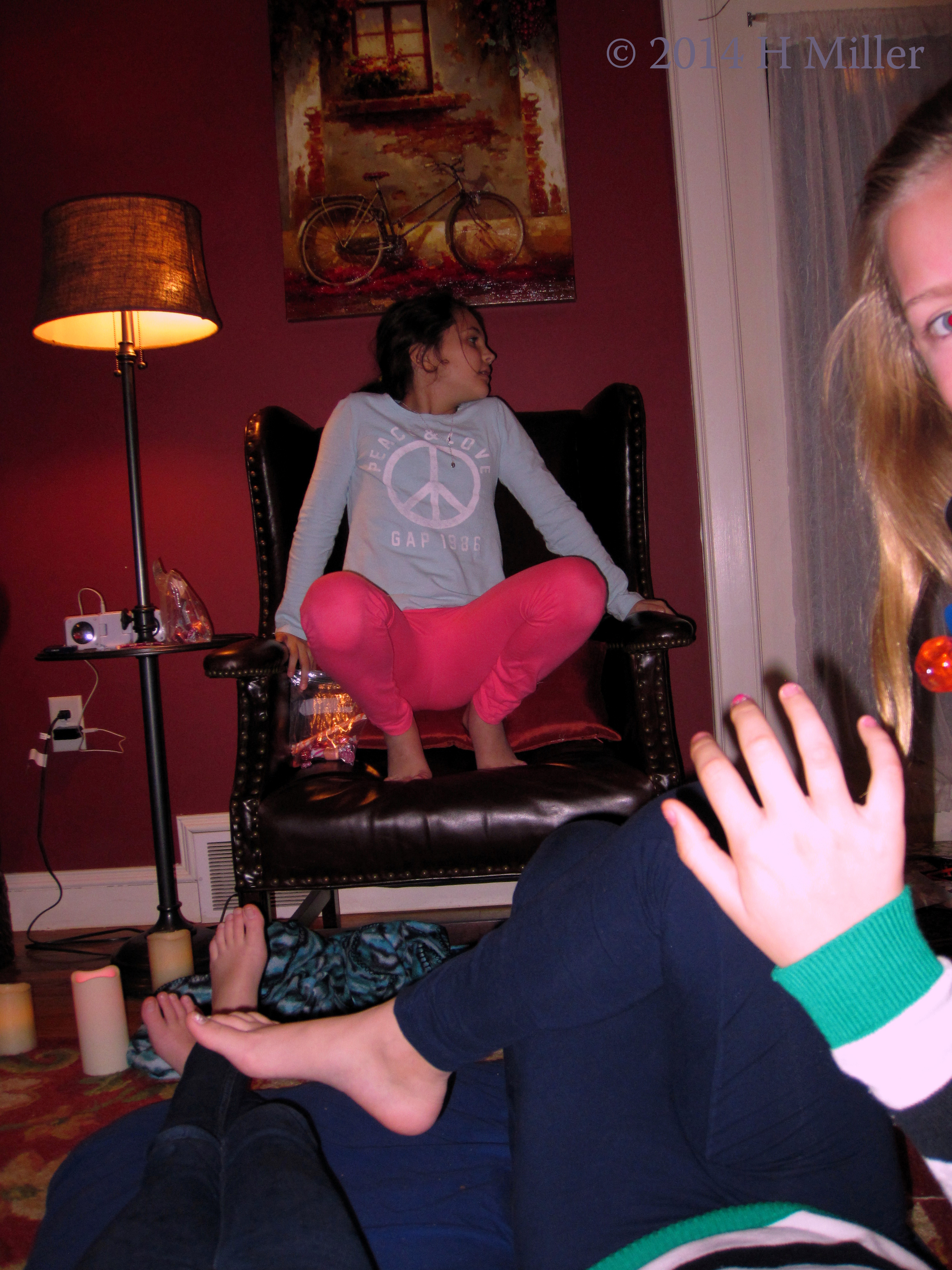 Listening To The Girls DJing At Mara's Home Spa Party Listening To The Girls DJing At Mara's Home Spa Party