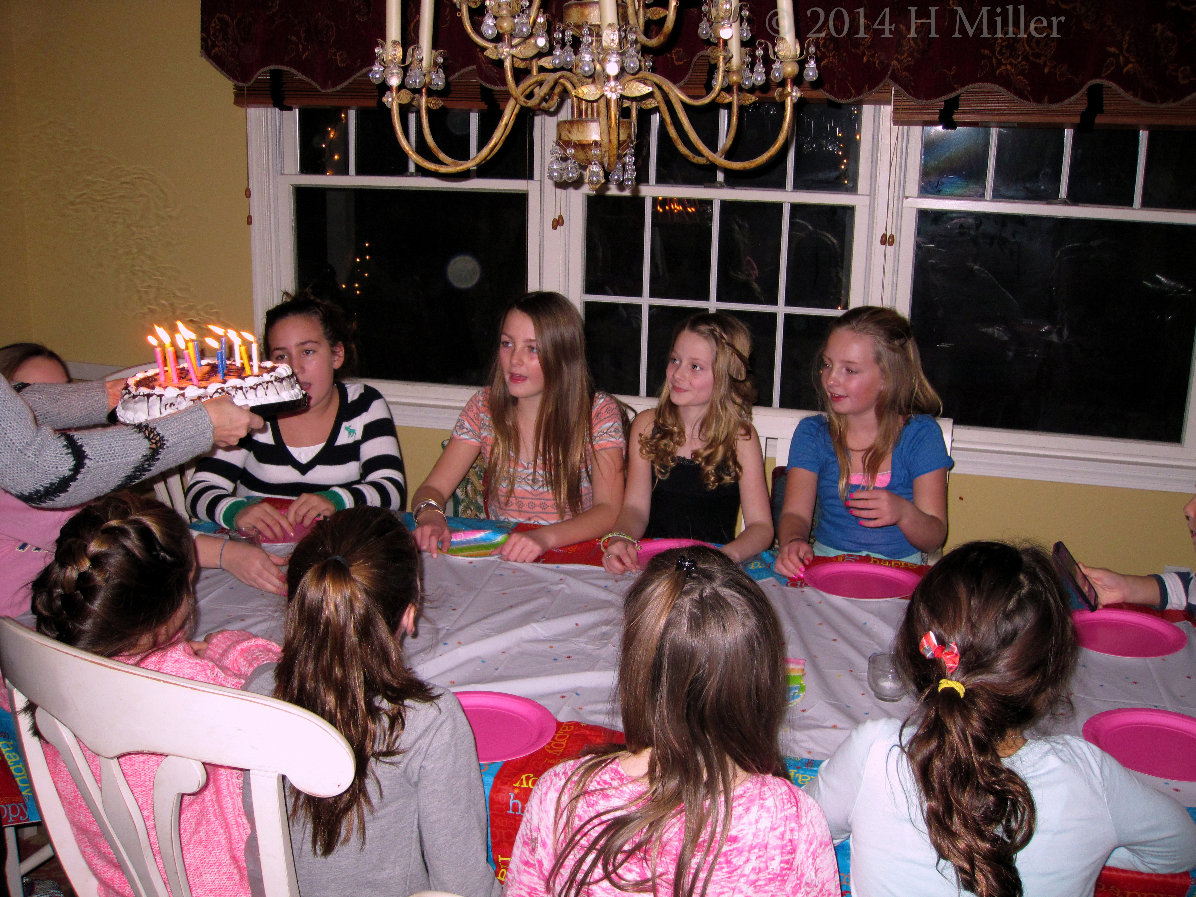 Mara's Mom Brings Out The Cake With Candles!! 
