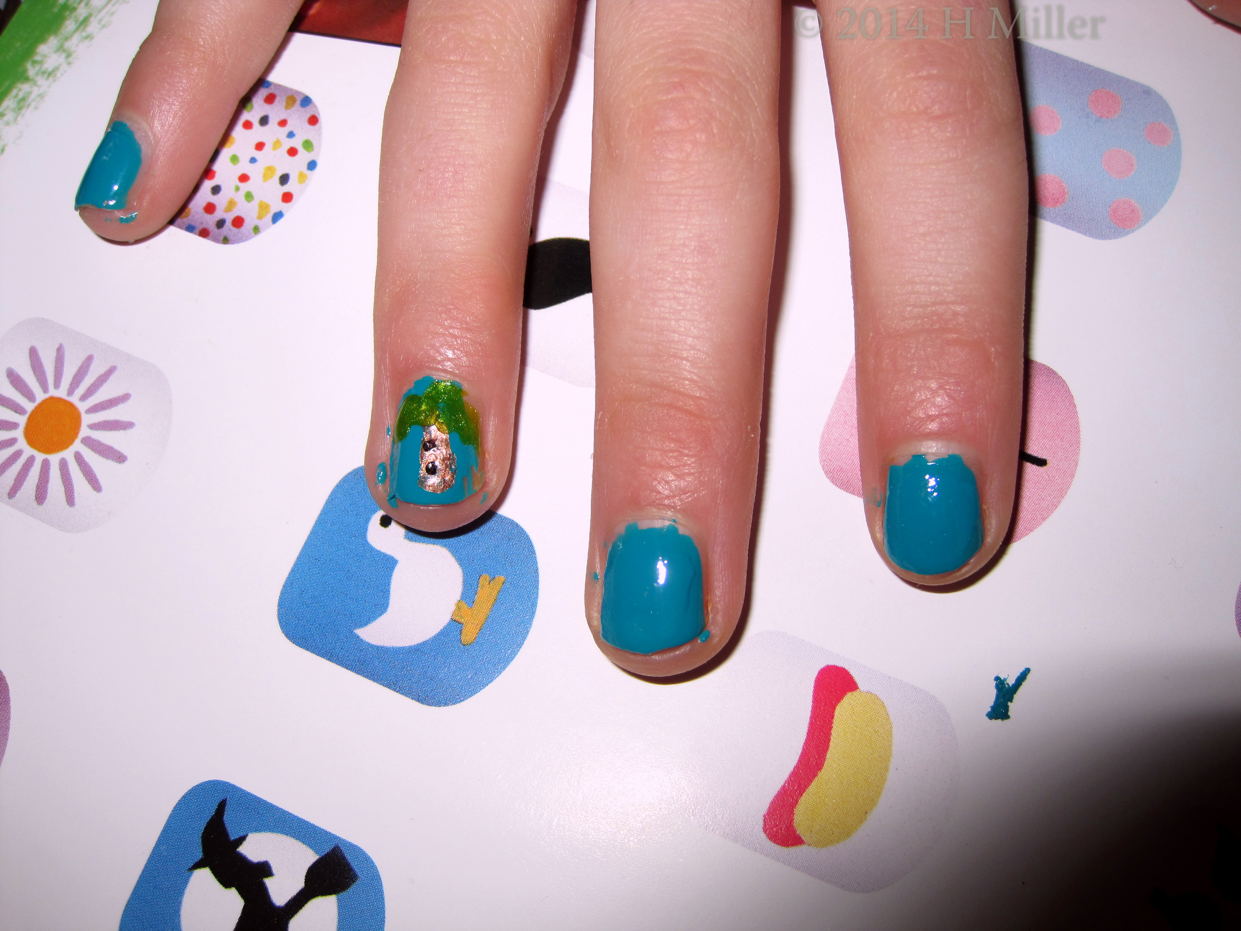 Palm Tree Nail Art Palm Tree Nail Art
