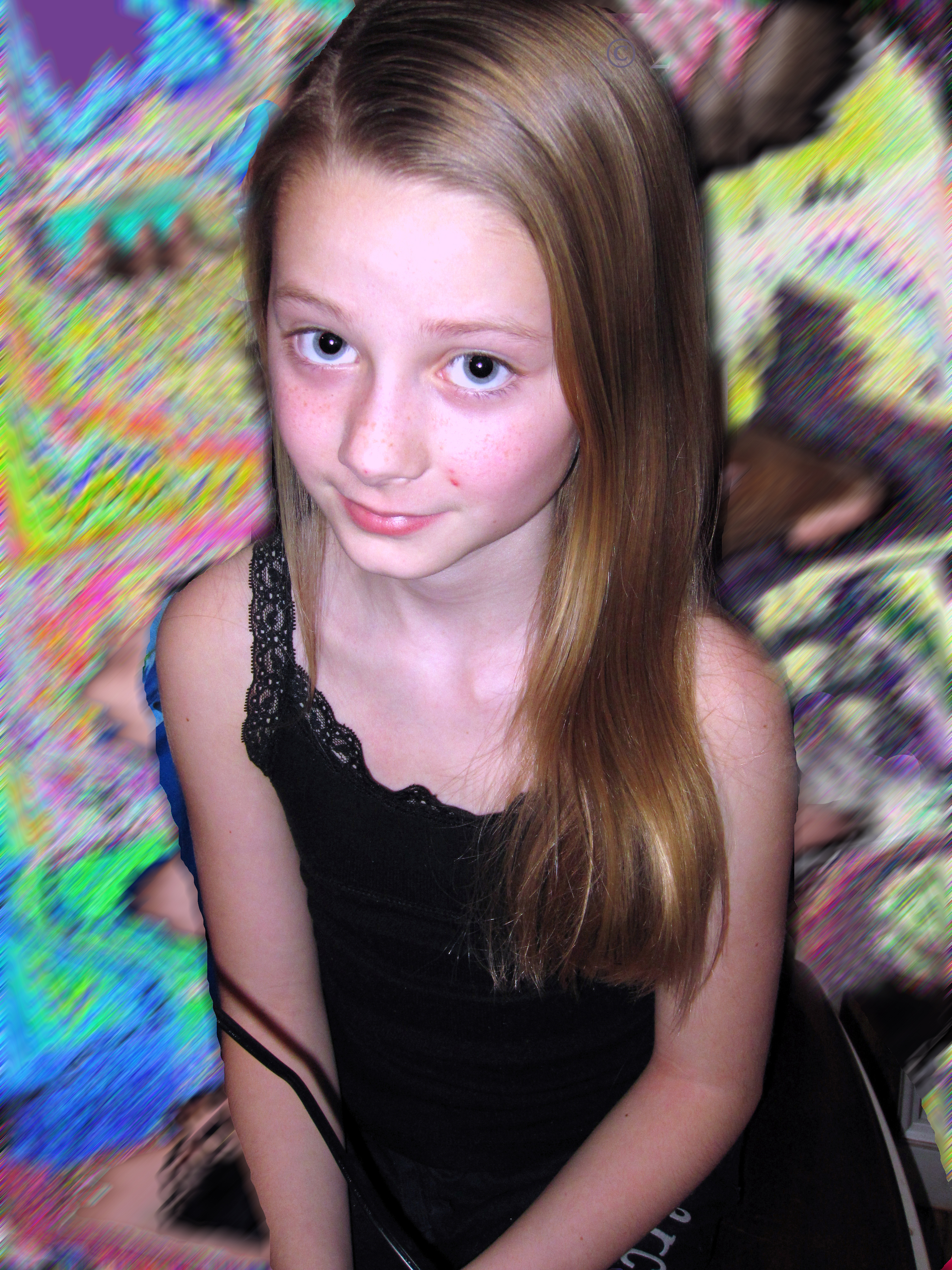 The Birthday Girl Mara Colorful Portrait The Birthday Girl Mara Colorful Portrait