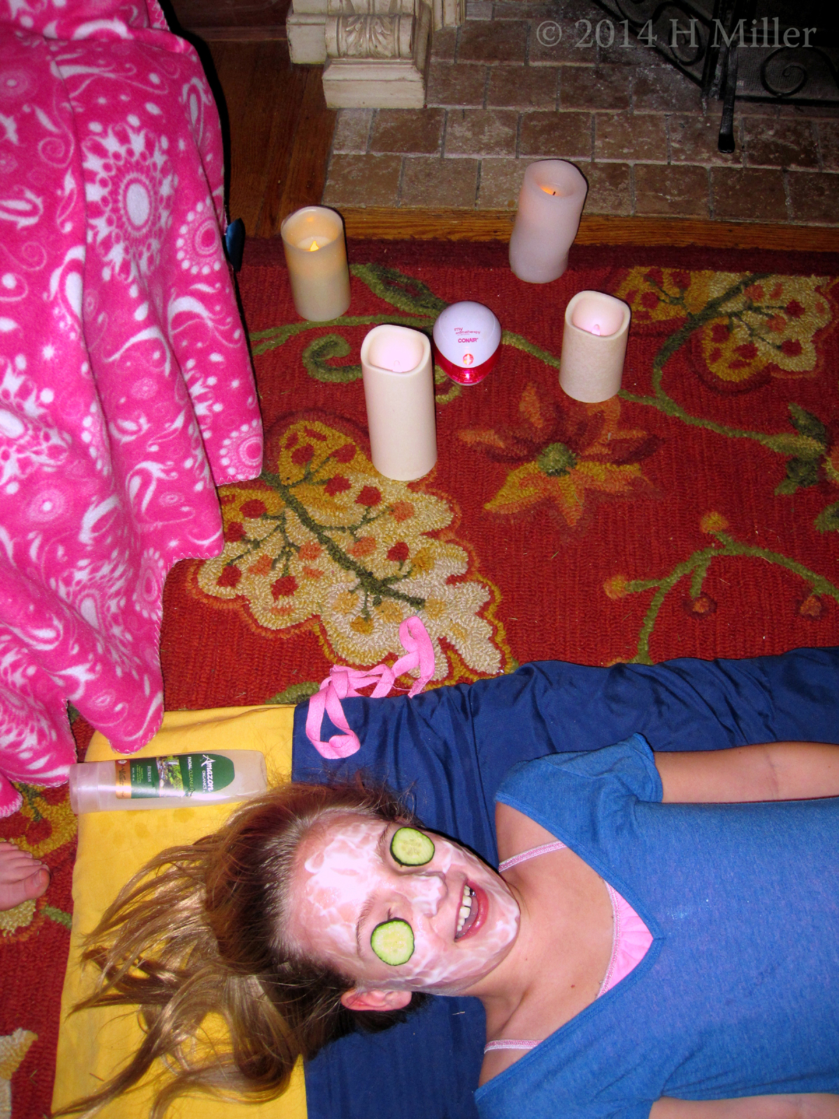 Spa Birthday Party Facial With Cukes And Masque 