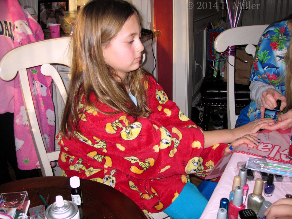 Nail Art Polish Application In Progress! Nail Art Polish Application In Progress!