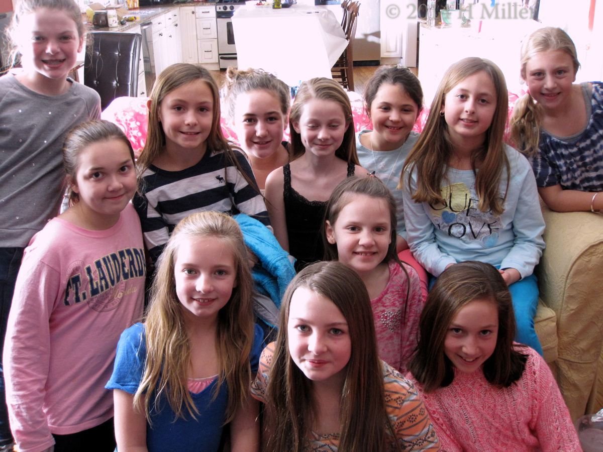 Spa Birthday Group Photo Spa Birthday Group Photo