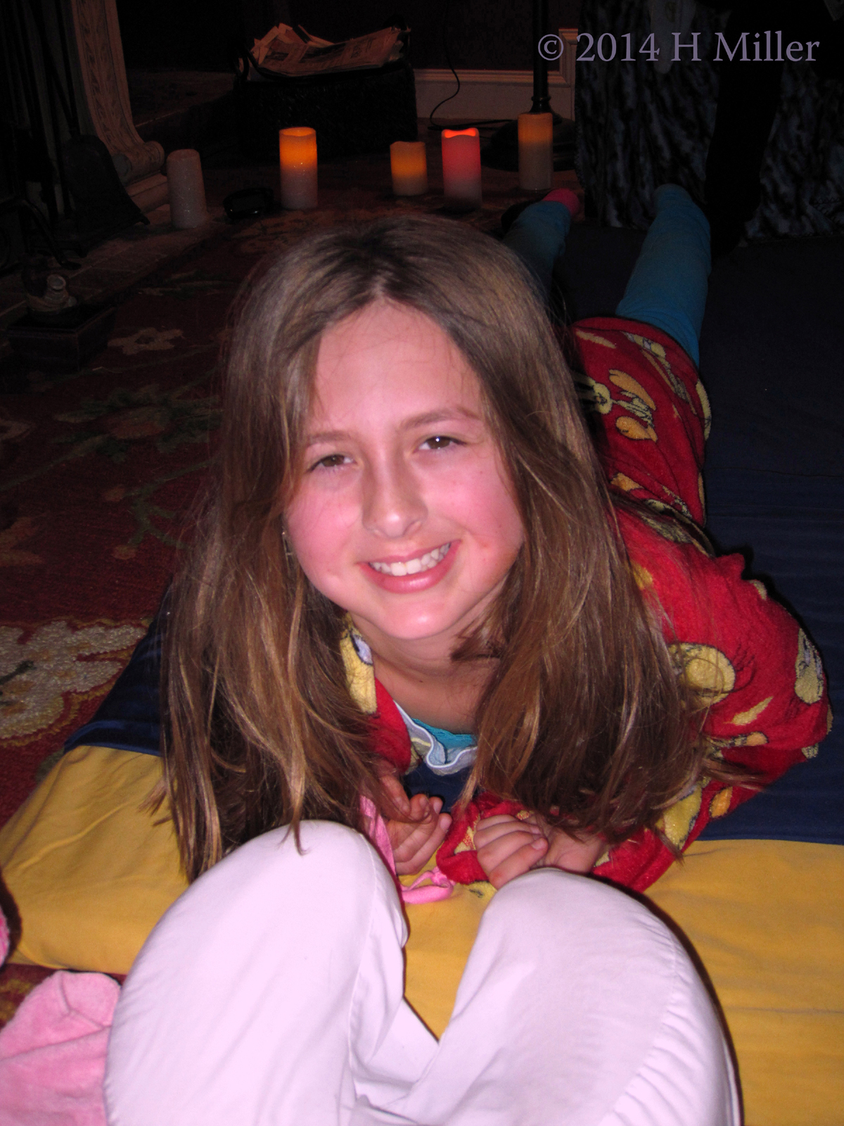 Spa Party Guest Receiving Massage Spa Party Guest Receiving Massage