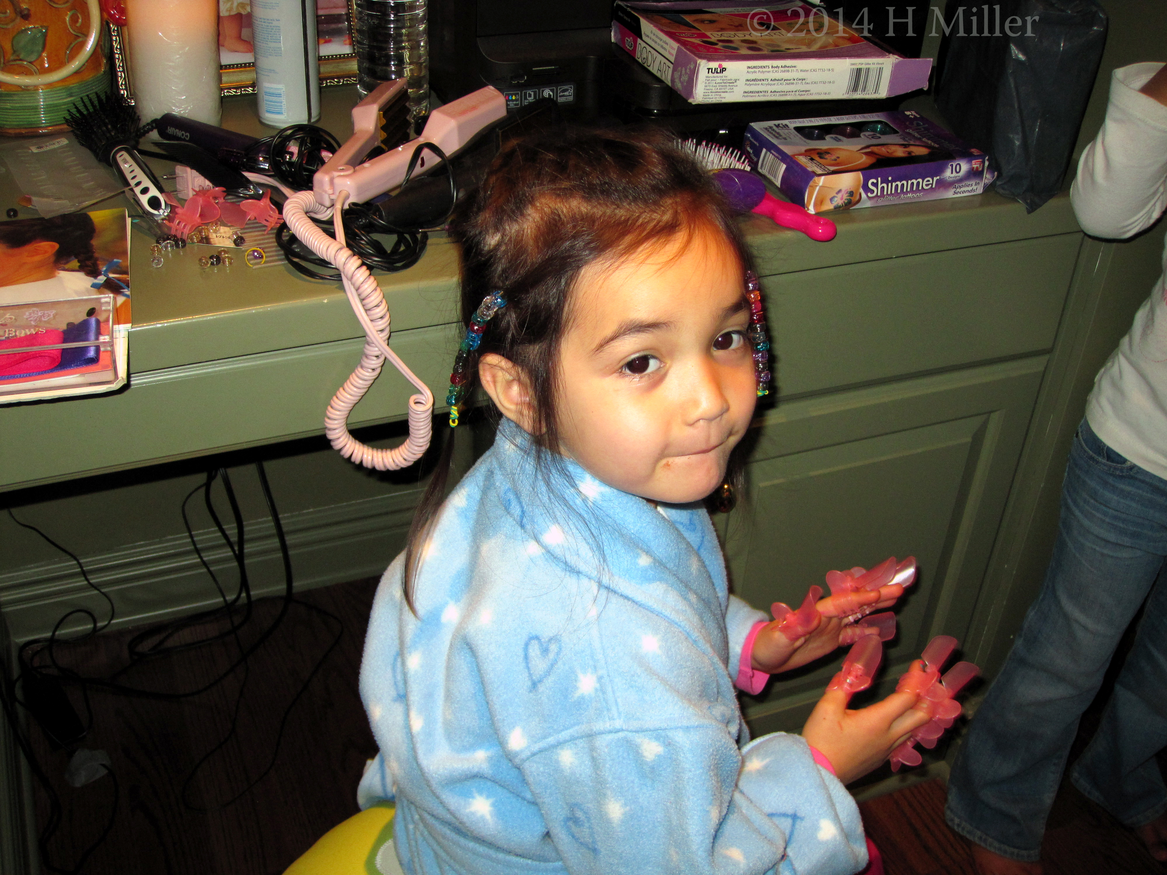 At Home Girls Spa Party. Nail Protectors Protect Nail Art While Newly Applied At Home Girls Spa Party. Nail Protectors Protect Nail Art While Newly Applied