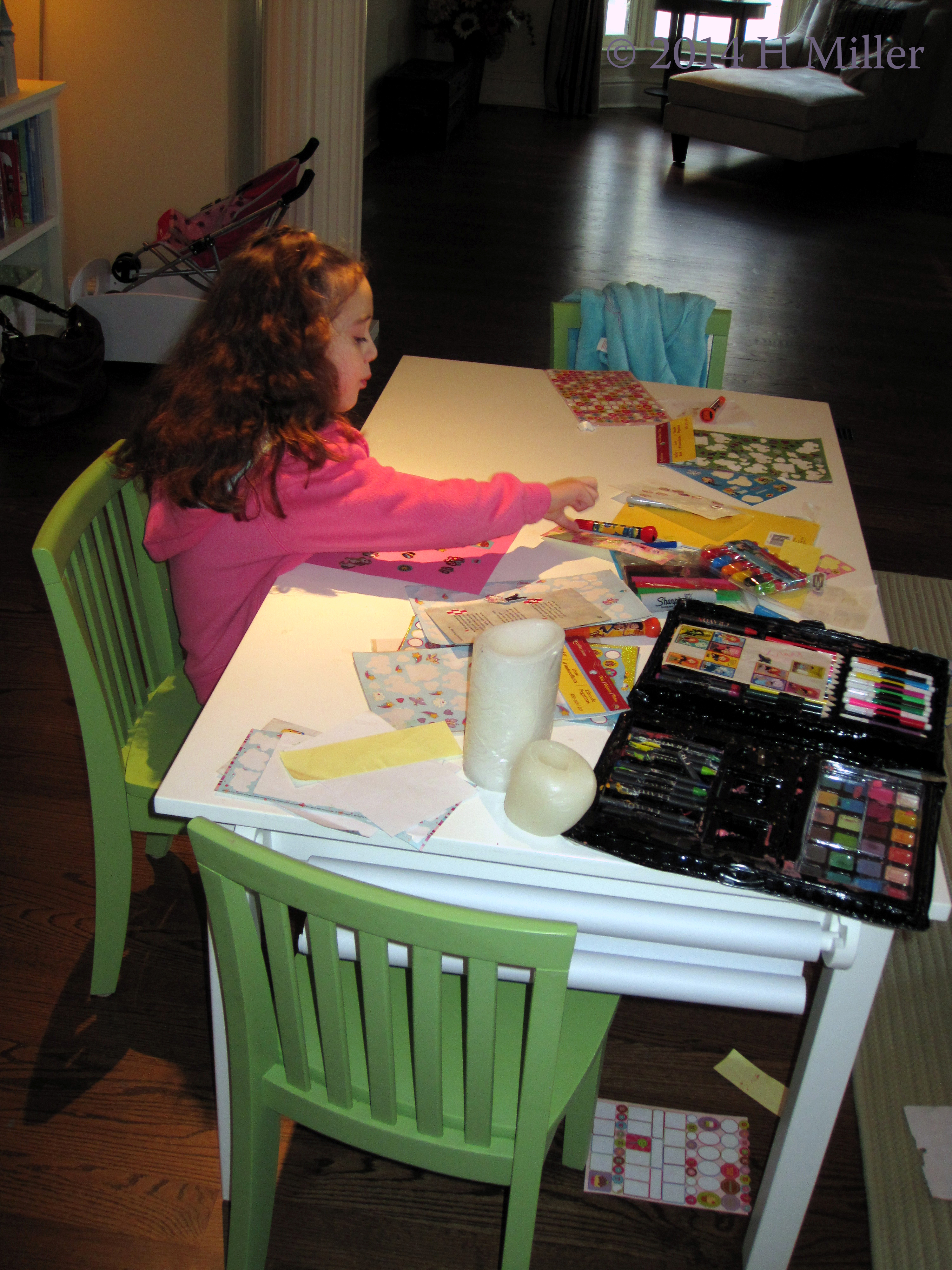 Making Maya's Spa Birthday Card Making Maya's Spa Birthday Card