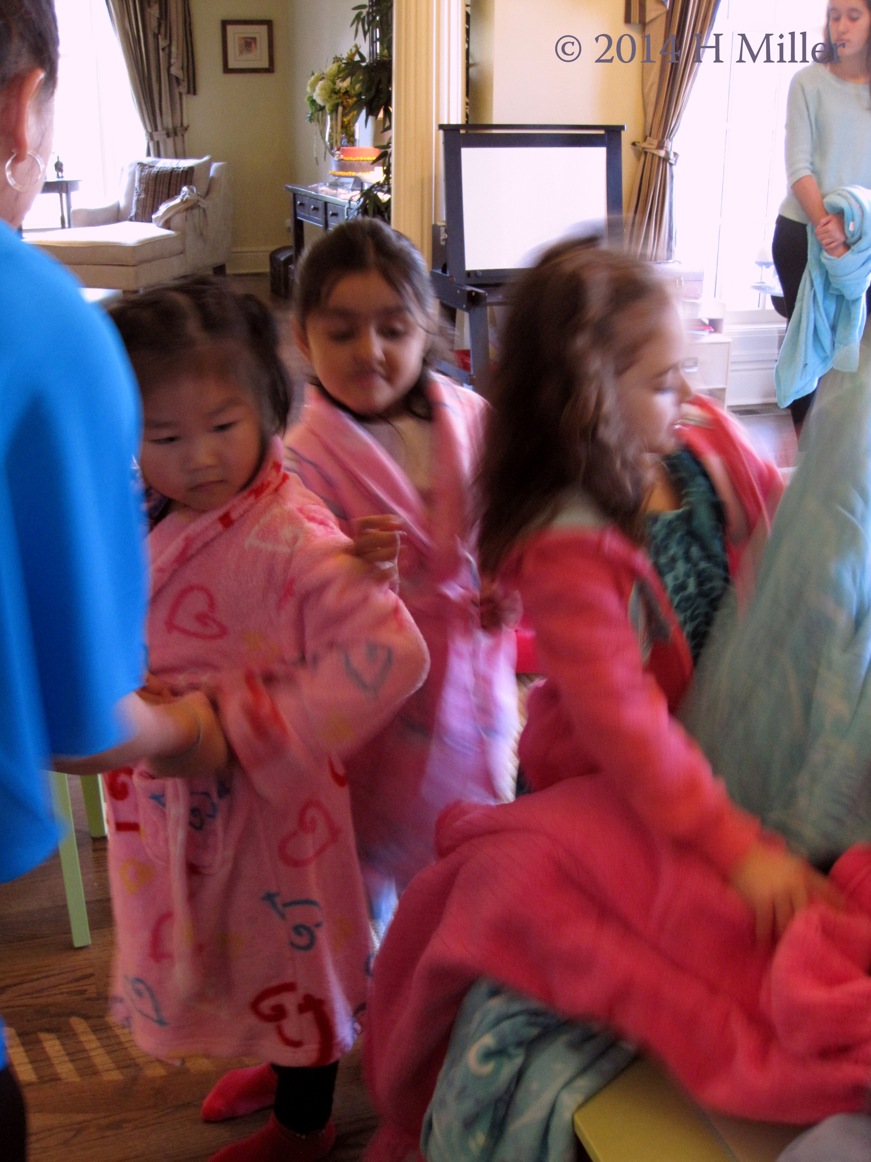 The Party Guests Receive Robes The Party Guests Receive Robes