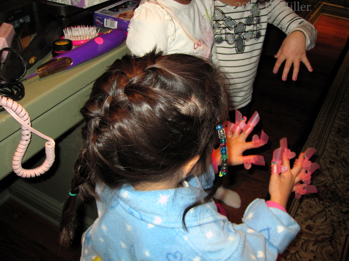 Colorful Beads And French Braid 