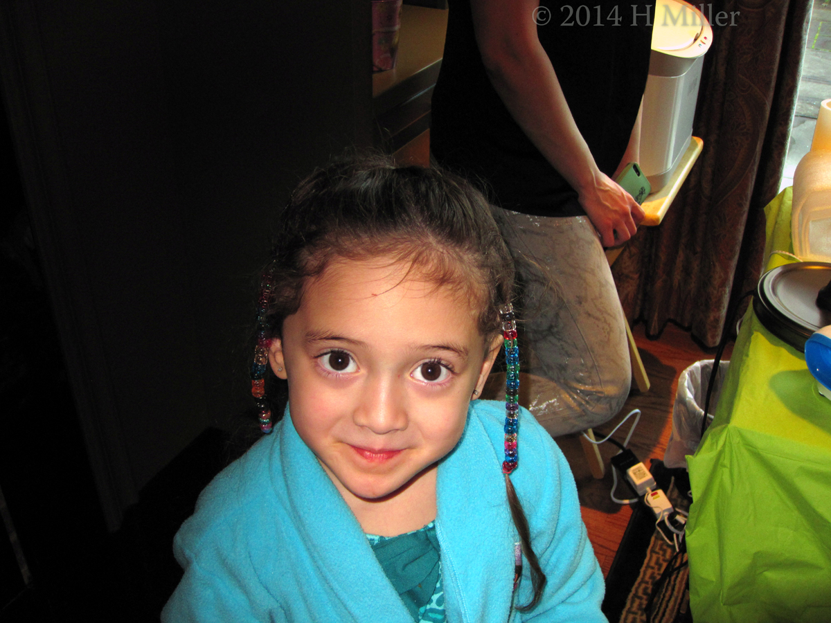 Hair Styled With Colorful Beads! Hair Styled With Colorful Beads!