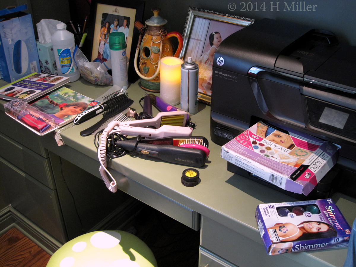 Hair Styling Station Set Up And Ready! Hair Styling Station Set Up And Ready!