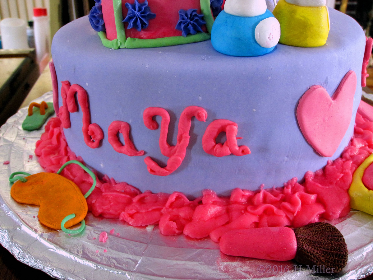 Maya's Spa Birthday Cake 