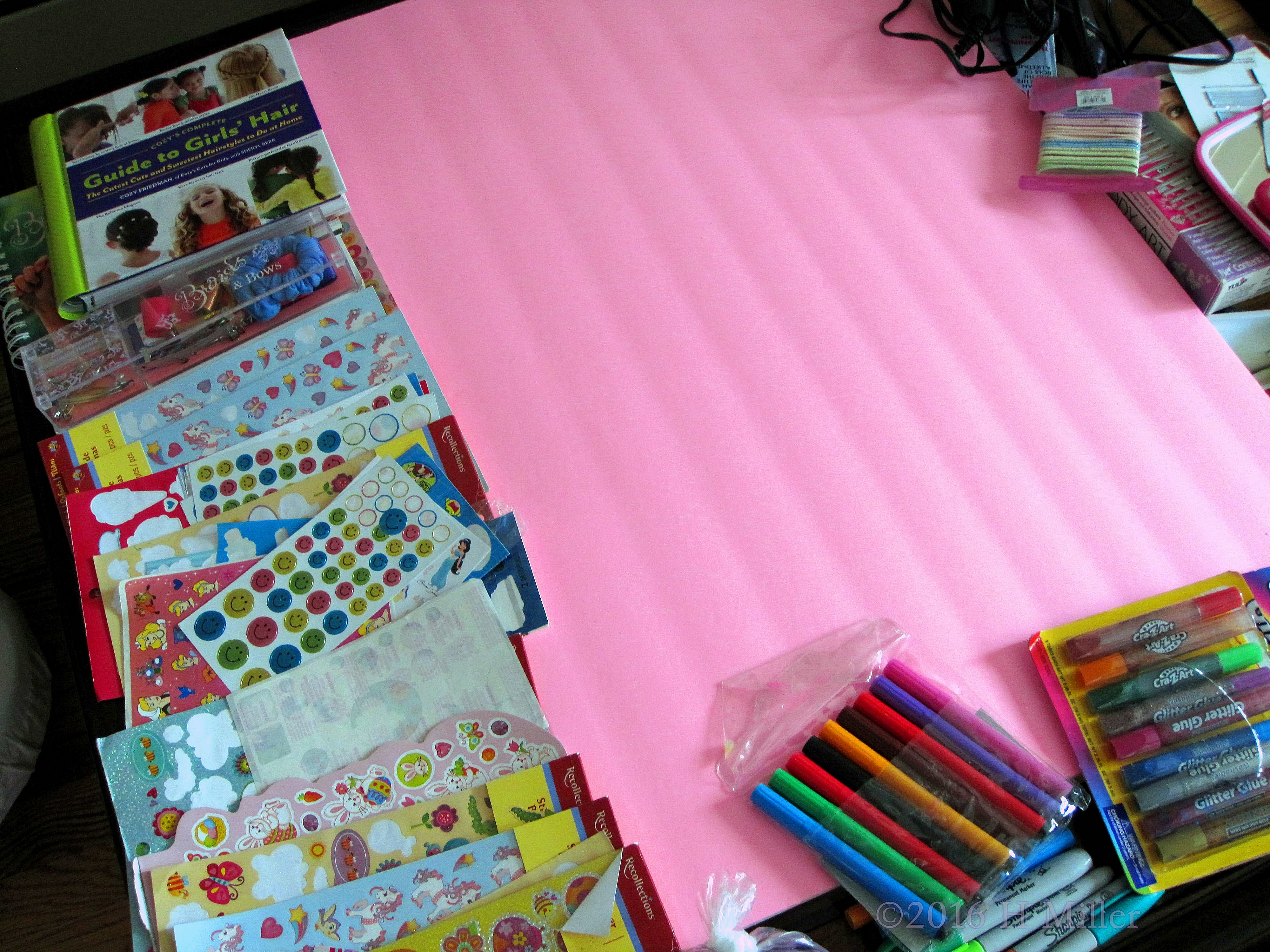 Stickers And Markers For The Birthday Card Stickers And Markers For The Birthday Card