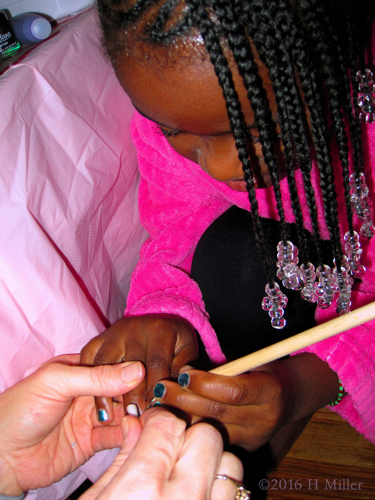 Helping With Manicure Art