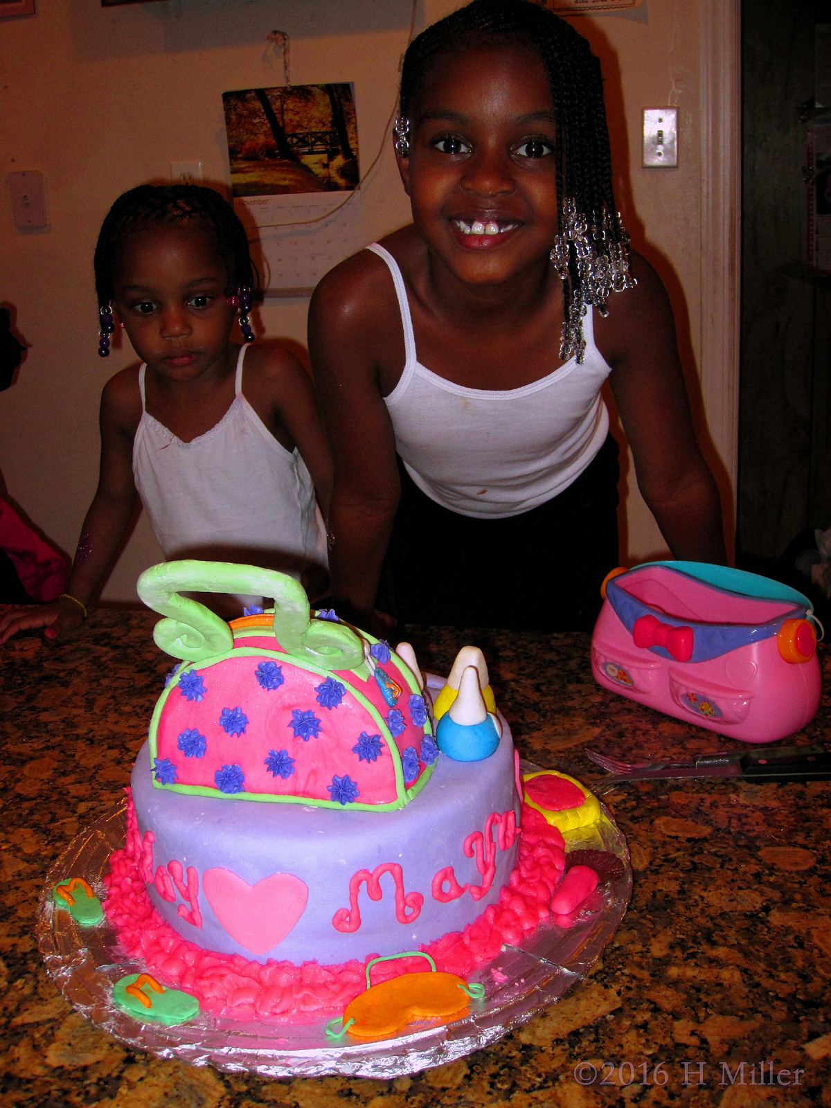 She Loves Her Spa Birthday Cake!