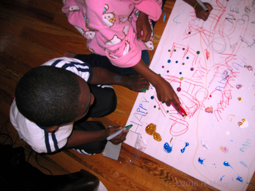Brother Helping Out With The Birthday Card Brother Helping Out With The Birthday Card