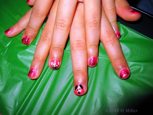 Old McDonald Had A Farm..... On That Farm He Had Some.........LOL.....Doggie Nail Art