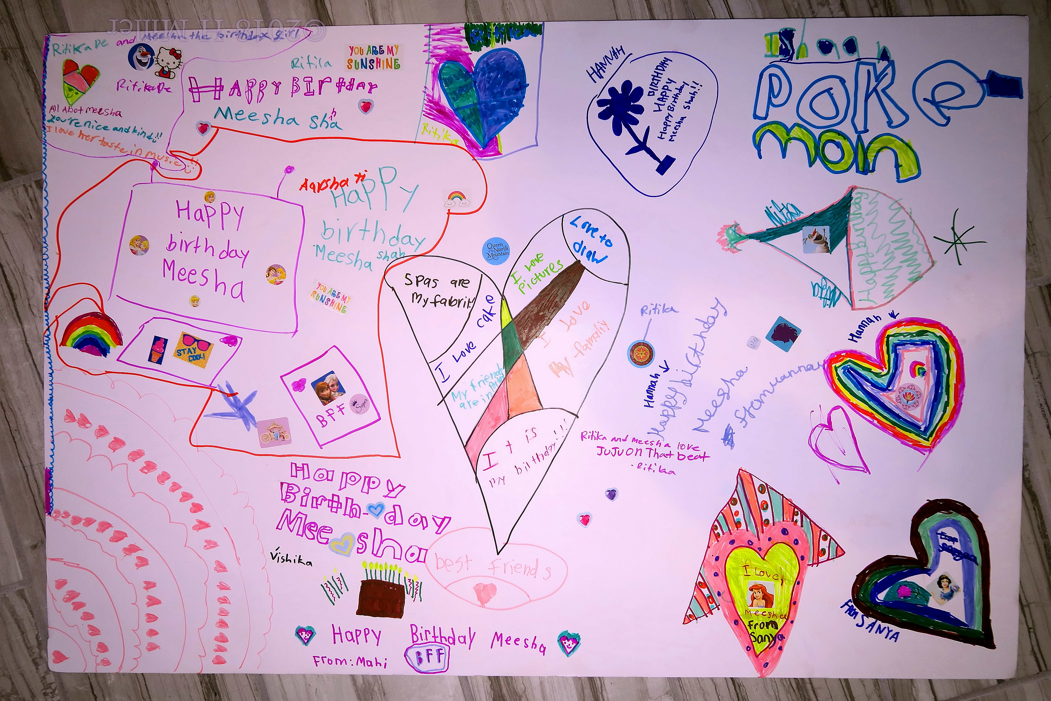 Beautifully Decorated Spa Birthday Card By All The Guests Beautifully Decorated Spa Birthday Card By All The Guests