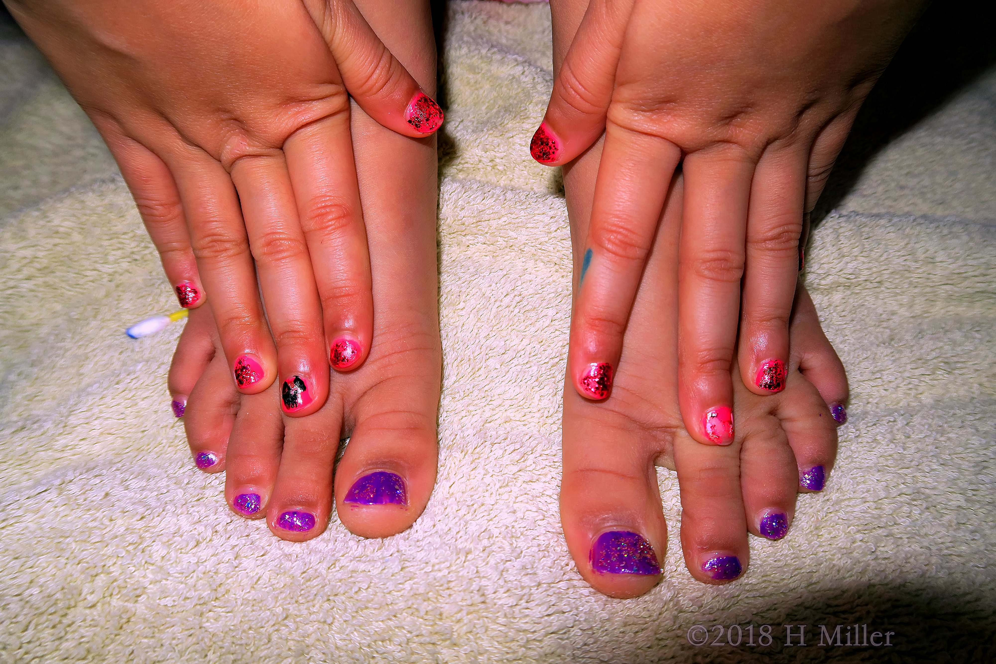 Don't These Kids Manicure And Pedicures Just Go Well Together! 