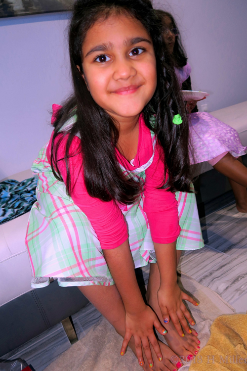 And....... She Loves Her Kids Mani And Pedi! And....... She Loves Her Kids Mani And Pedi!