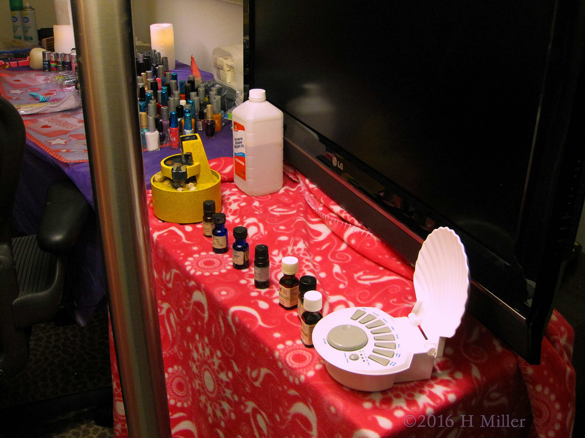 An Arrangement Of Spa And Kids Manicure Supplies