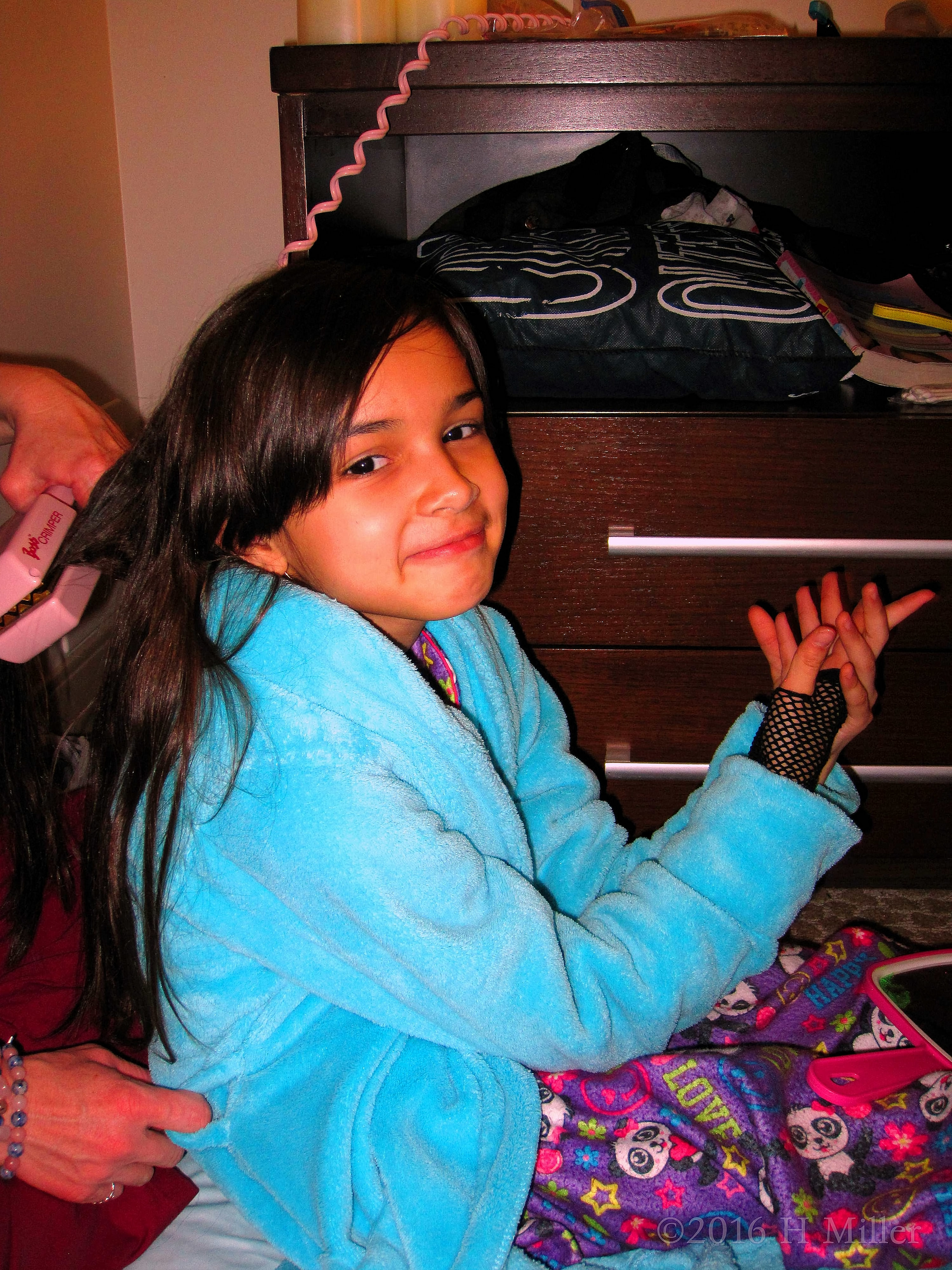 Crimped Kids Hairstyle On This Spa Girl With A Smile Crimped Kids Hairstyle On This Spa Girl With A Smile