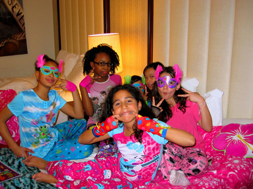 Birthday Party Girls Having A Good Time At The Spa! Birthday Party Girls Having A Good Time At The Spa!