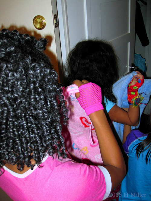 Putting On The Pink Spa Robe Putting On The Pink Spa Robe