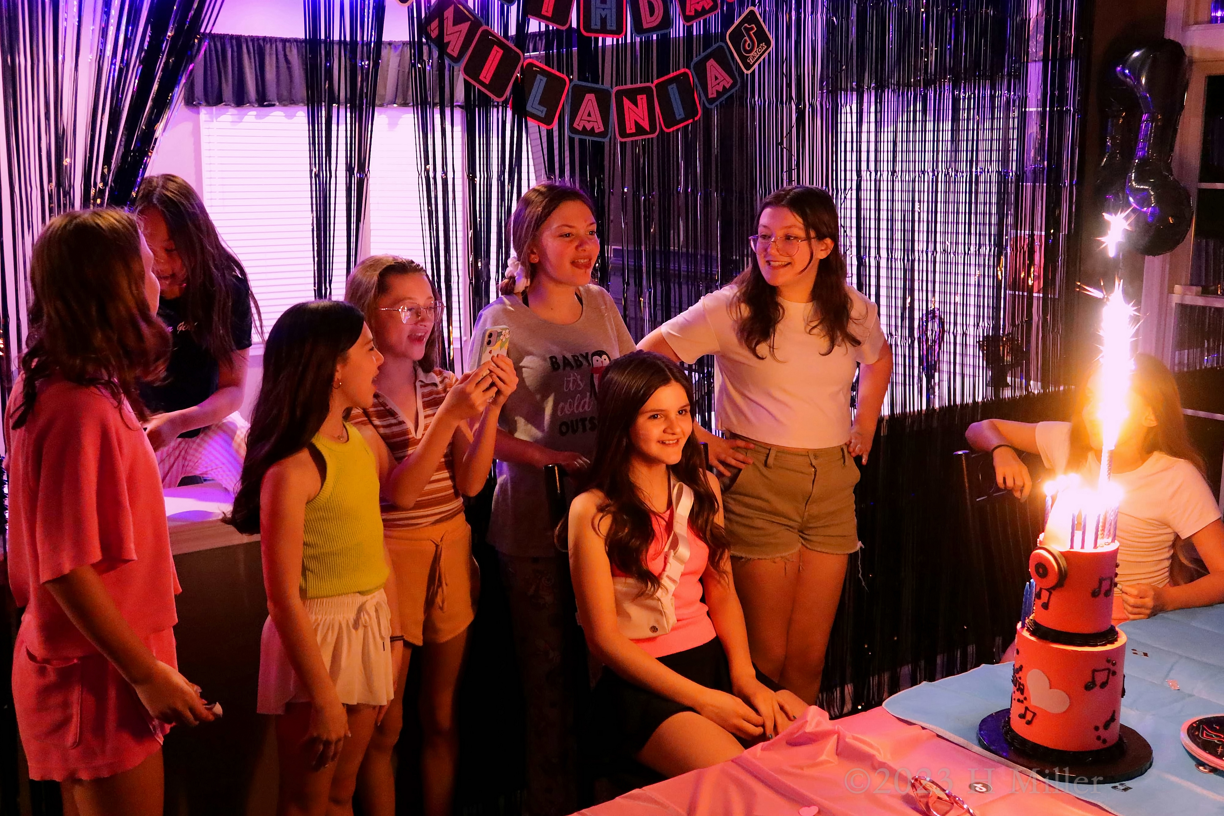 Milania's 11th Kids Spa Birthday Party