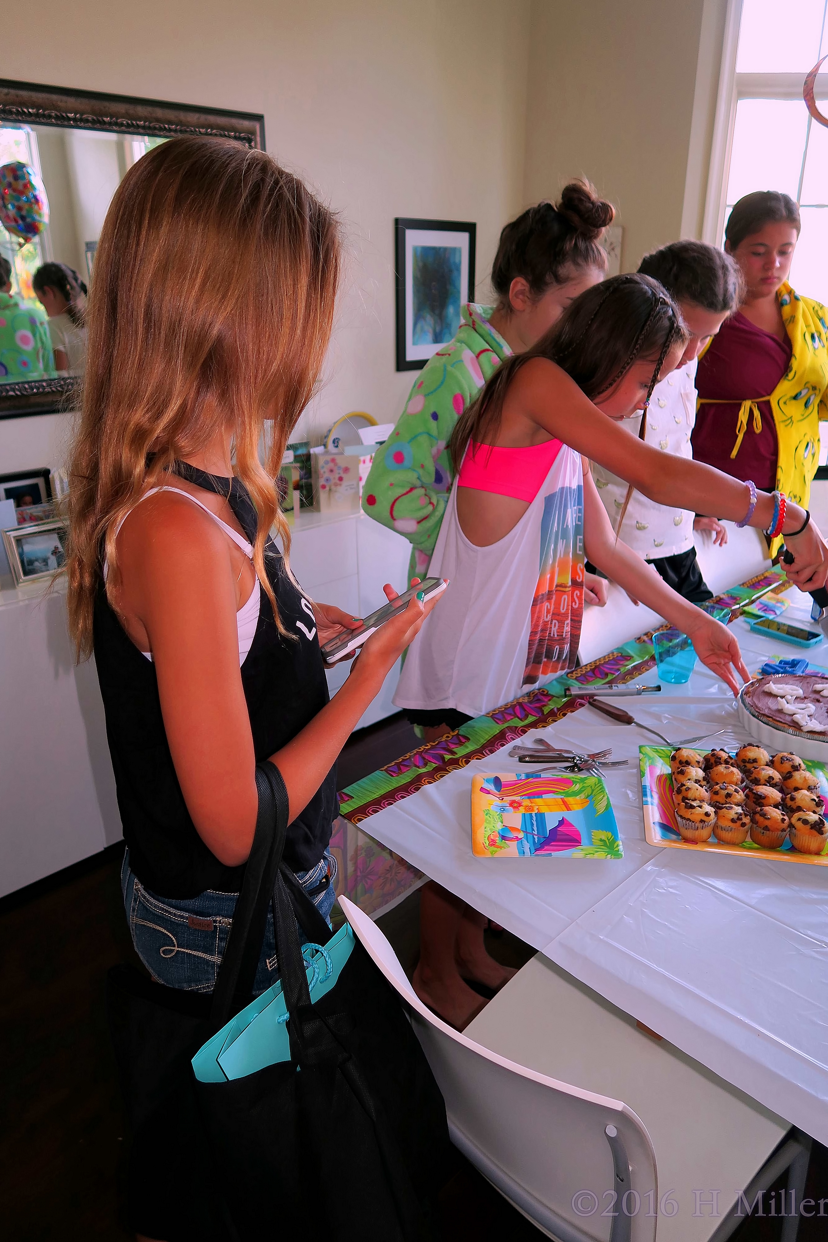 Checking Her Phone Before Cake Checking Her Phone Before Cake