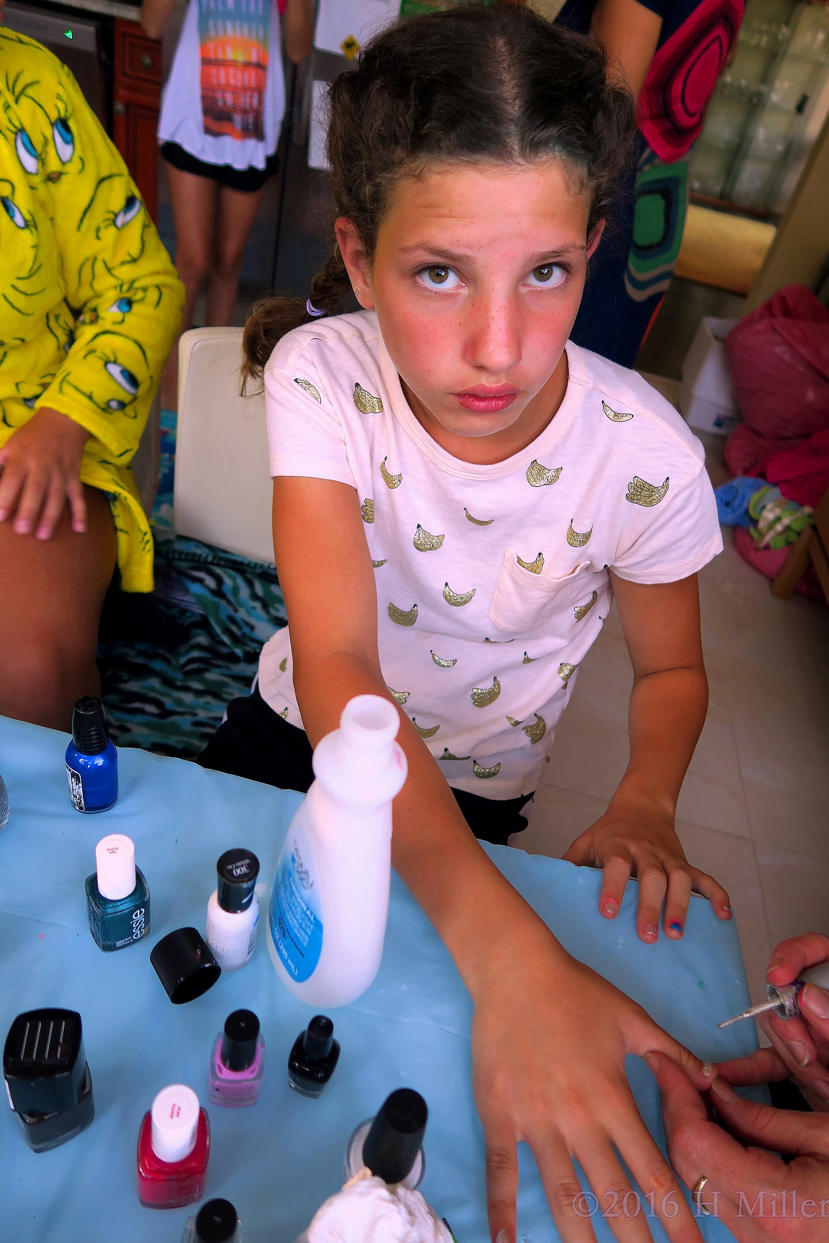 Getting Her Manicure Done. Getting Her Manicure Done.
