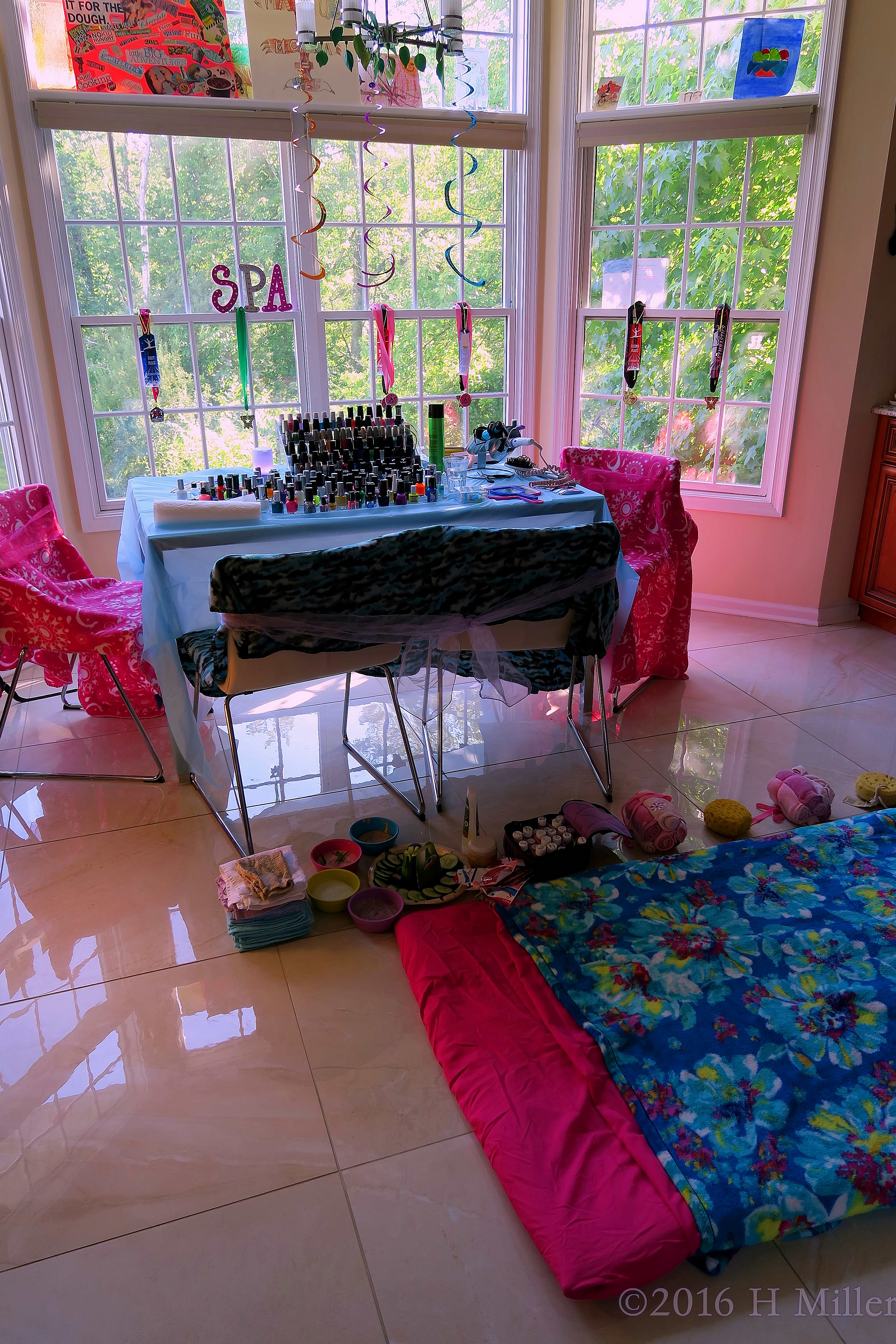 The Manicure Table And Facials And Massage Area Are Both Set Up The Manicure Table And Facials And Massage Area Are Both Set Up
