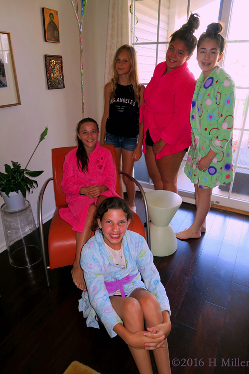 Posing For The Group Pic In Spa Robes! Posing For The Group Pic In Spa Robes!