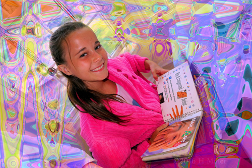 The Birthday Girl Checks Out Nail Art Books. The Birthday Girl Checks Out Nail Art Books.