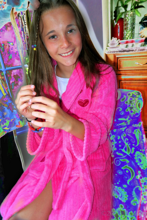 The Birthday Girl Having Her Hair Styled! The Birthday Girl Having Her Hair Styled!