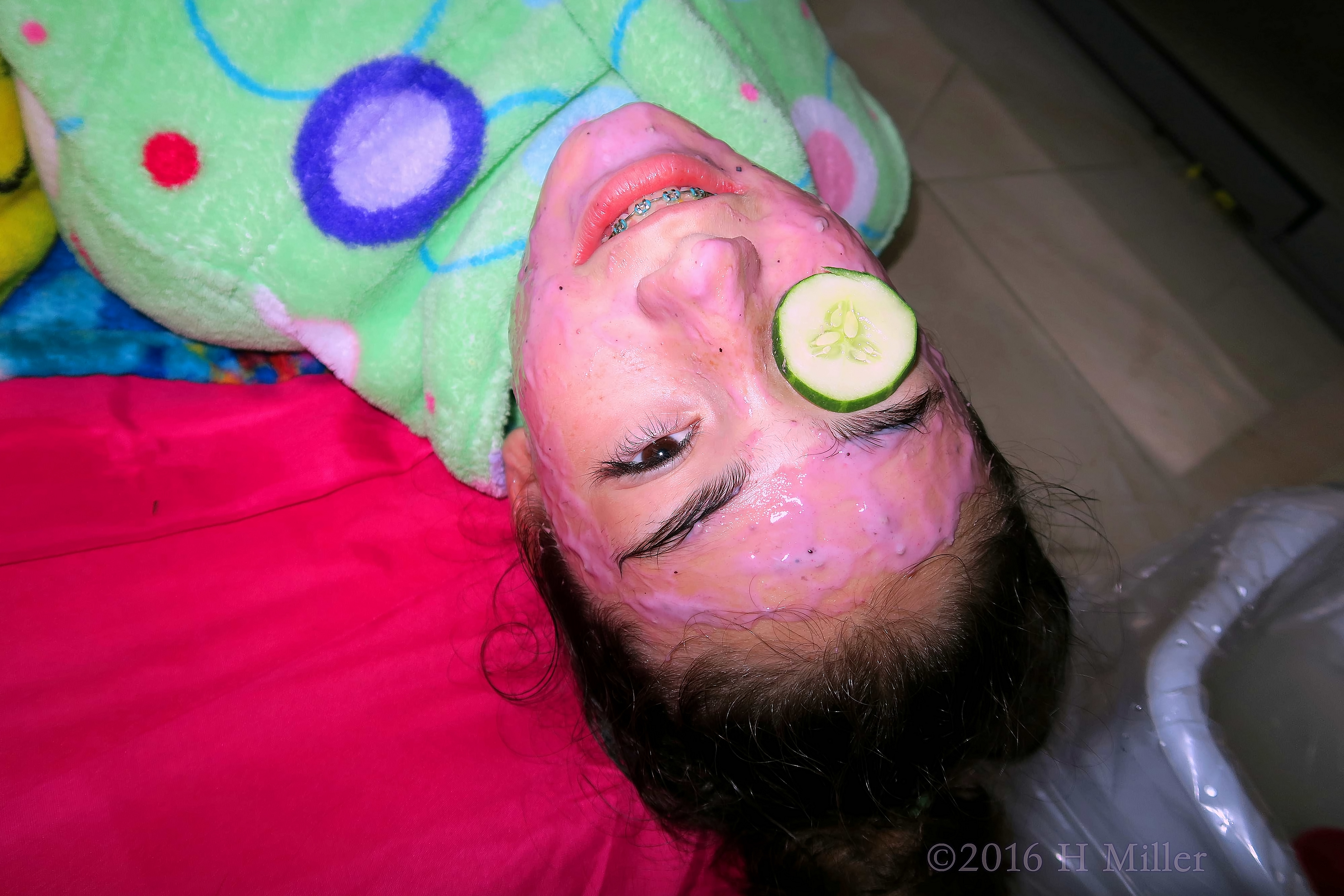 She Loves Her Homemade Blueberry Facial. She Loves Her Homemade Blueberry Facial.