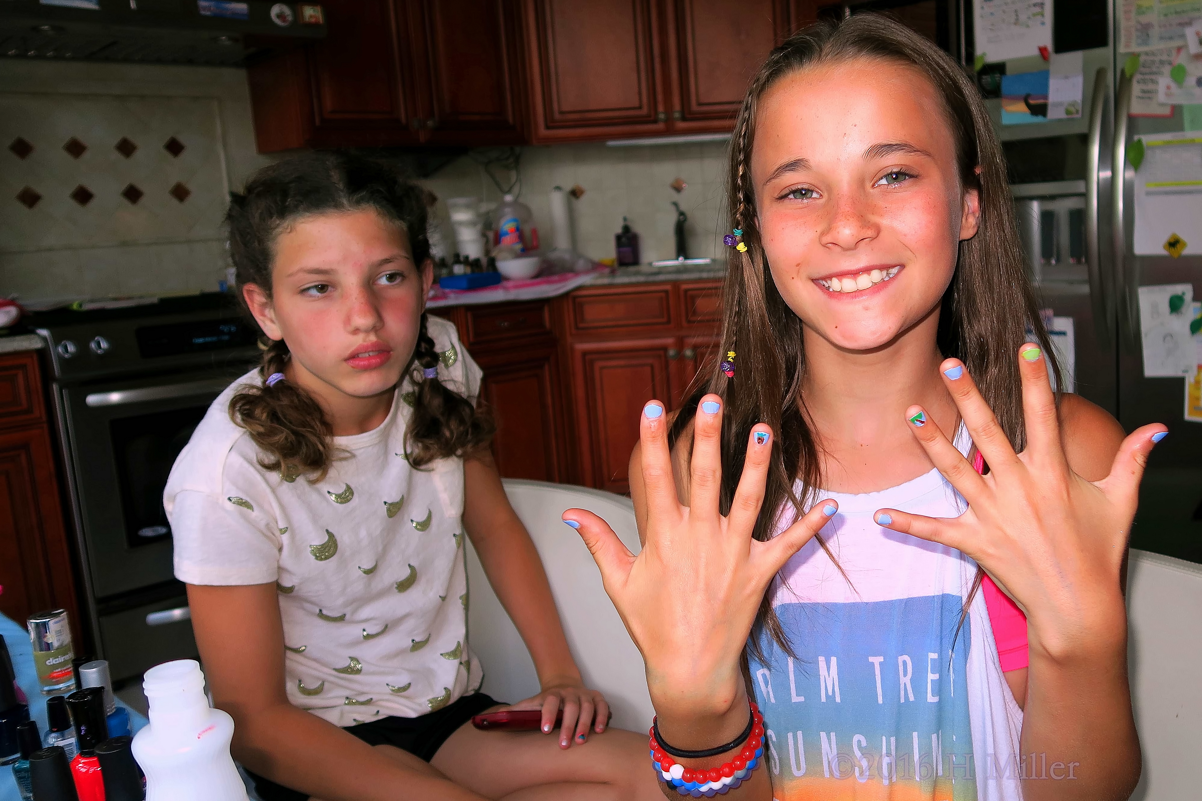 She Loves Her New Kids Mini Mani. She Loves Her New Kids Mini Mani.