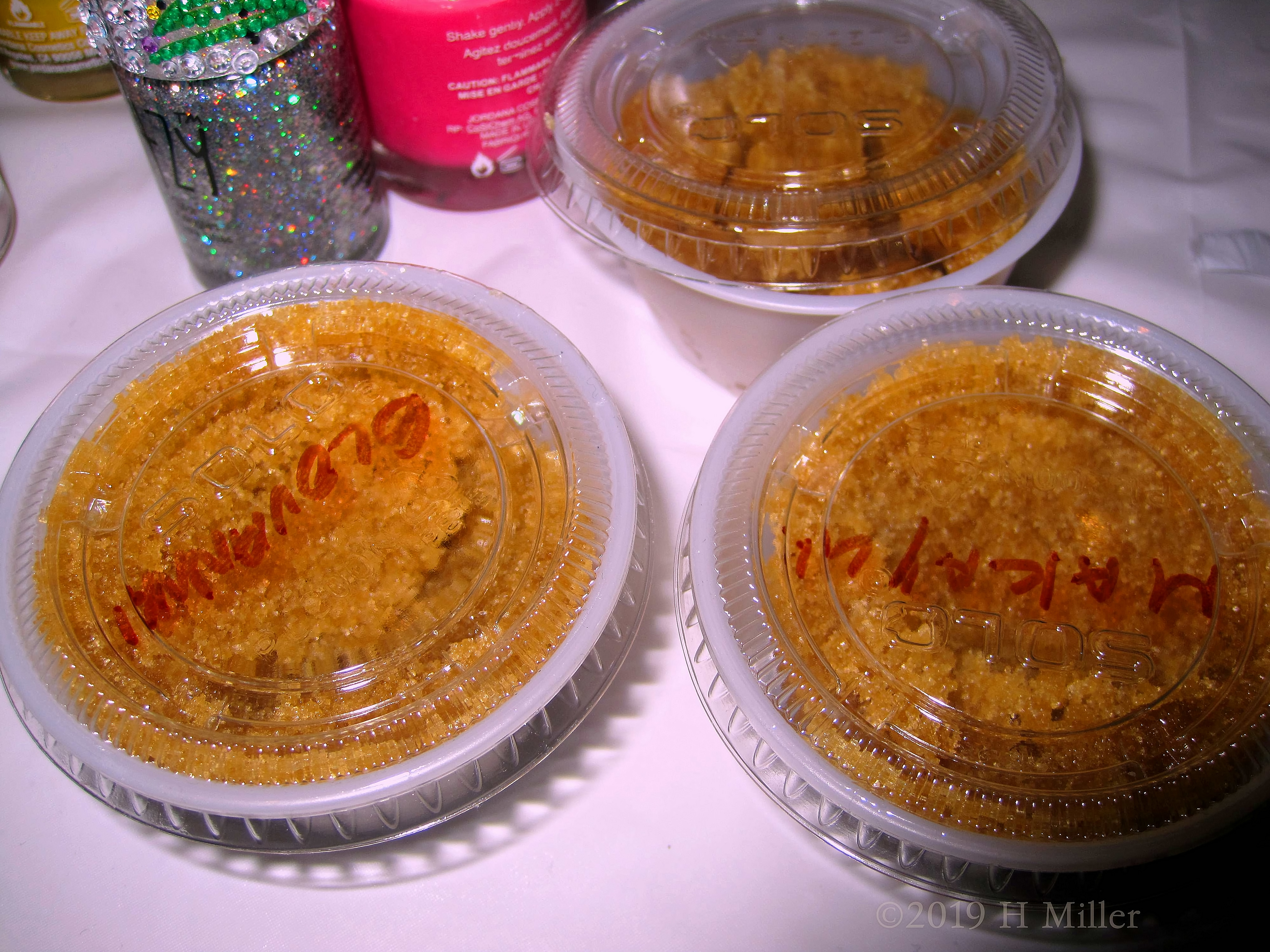 Brown Sugar Body Scrub Kids Crafts Completed, Ready For The Partu Guests To Take Home! Brown Sugar Body Scrub Kids Crafts Completed, Ready For The Partu Guests To Take Home!