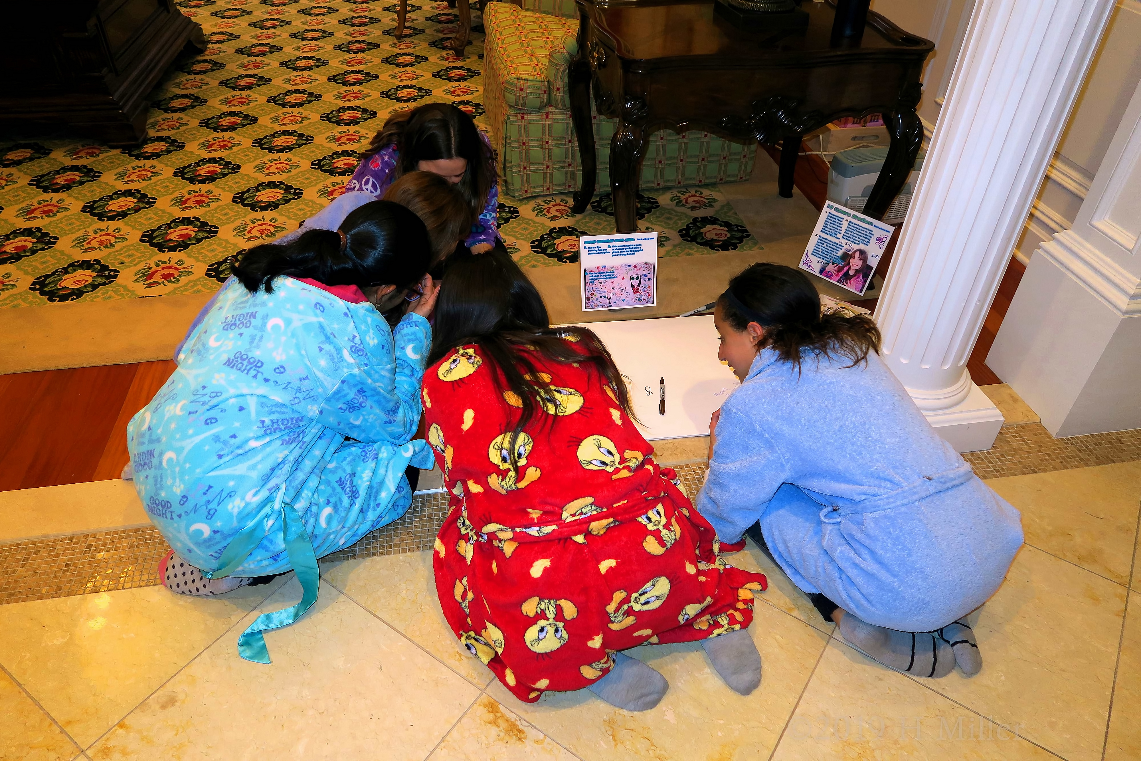 Getting Together To Write Lovely Messages! Designing The Spa Birthday Card! Getting Together To Write Lovely Messages! Designing The Spa Birthday Card!