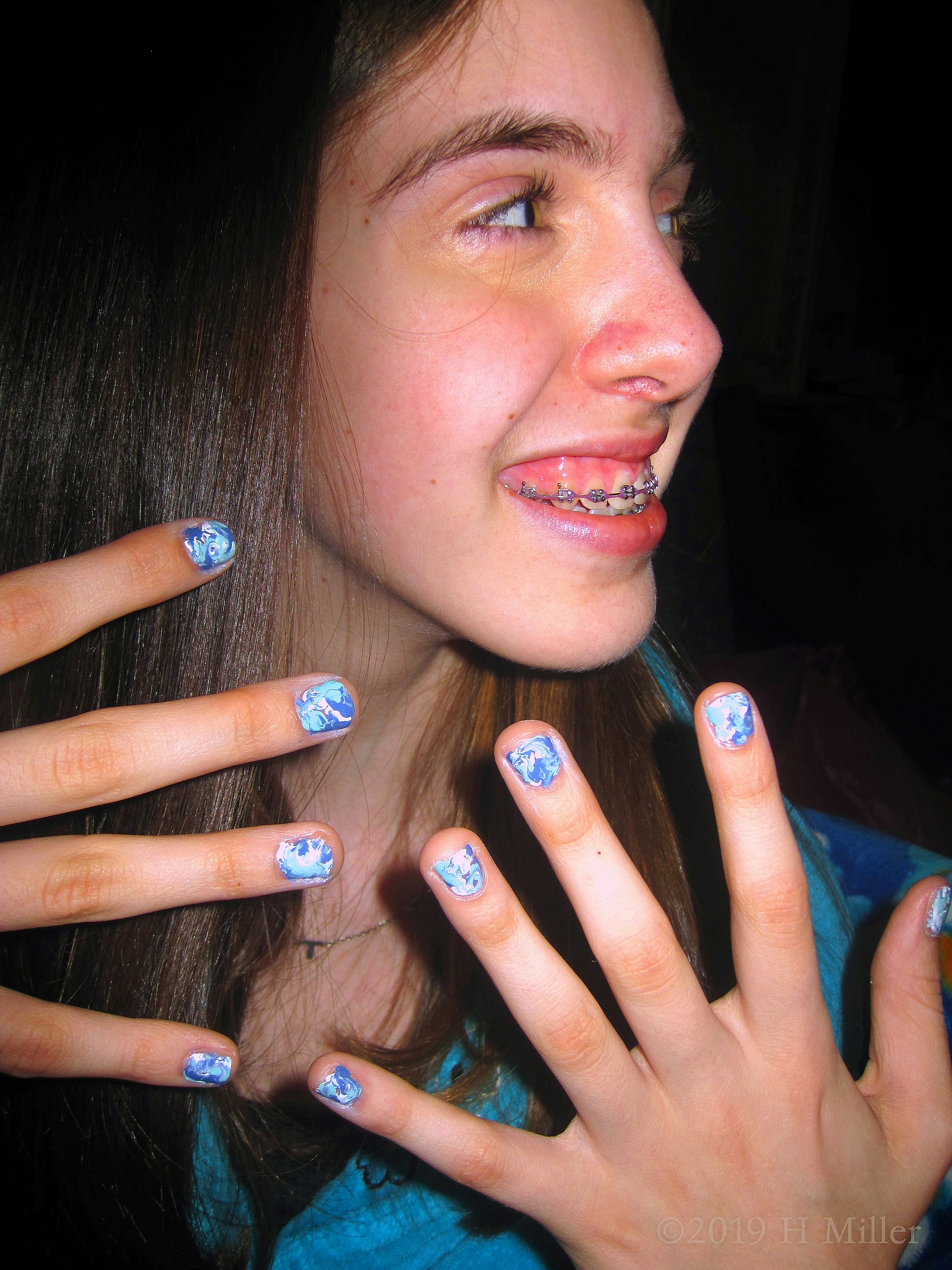 The Birthday Girl Smiling After Her Kids Mini Manicure! The Birthday Girl Smiling After Her Kids Mini Manicure!