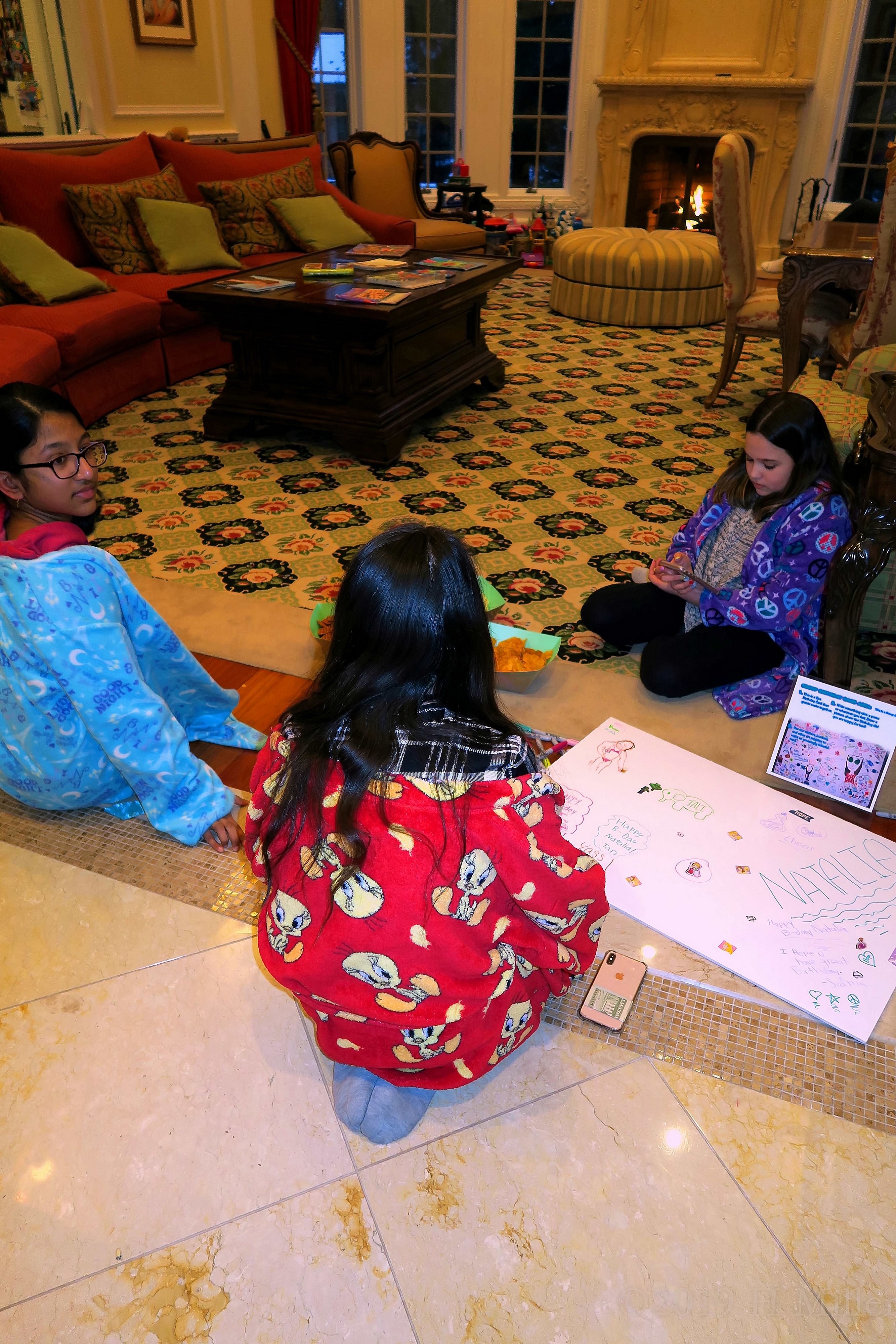 Chatting And Drawing At The Spa Birthday Card Station! Chatting And Drawing At The Spa Birthday Card Station!