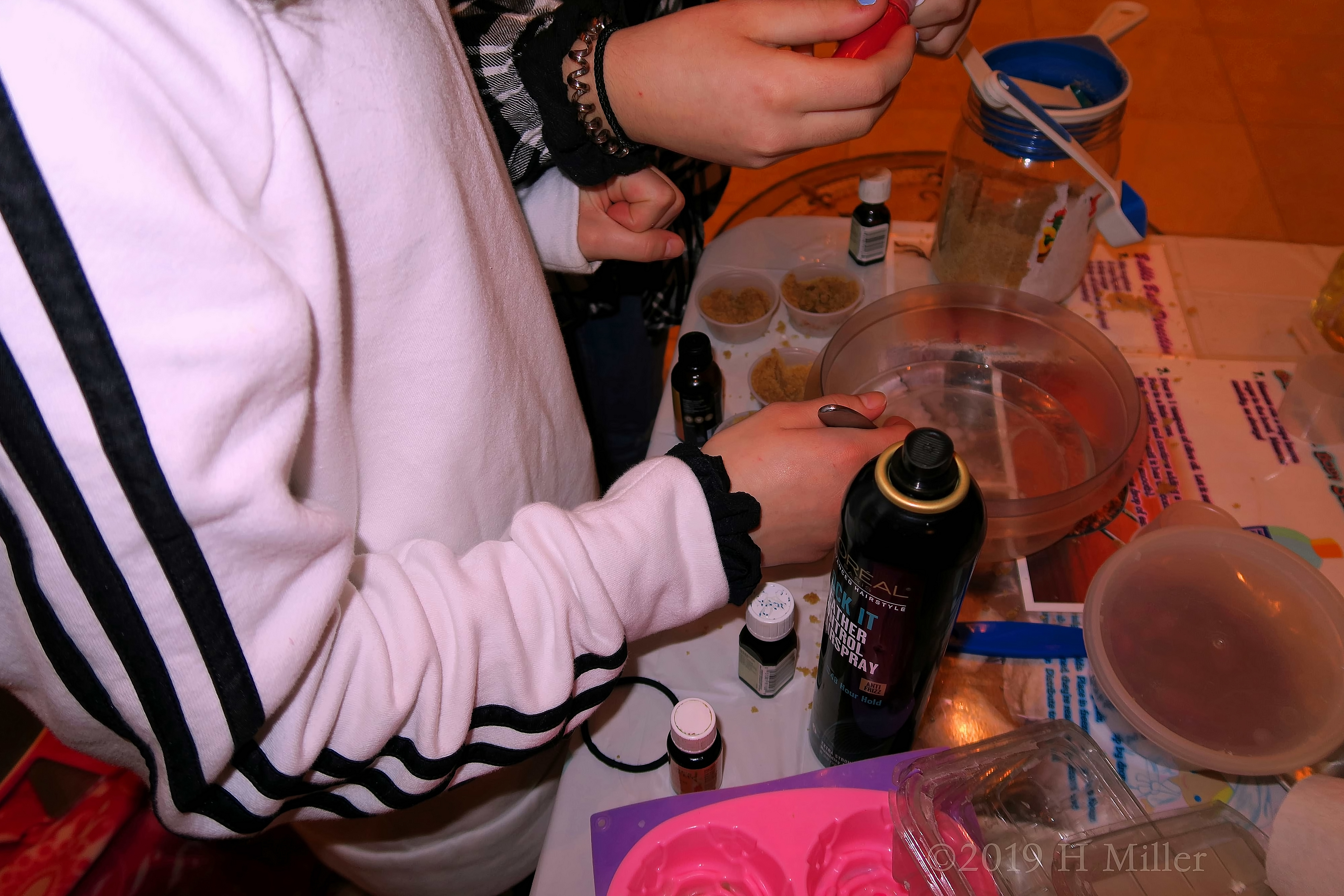 Measuring The Ingredients Carefully For The Kids Crafts At The Spa For Kids! Measuring The Ingredients Carefully For The Kids Crafts At The Spa For Kids!