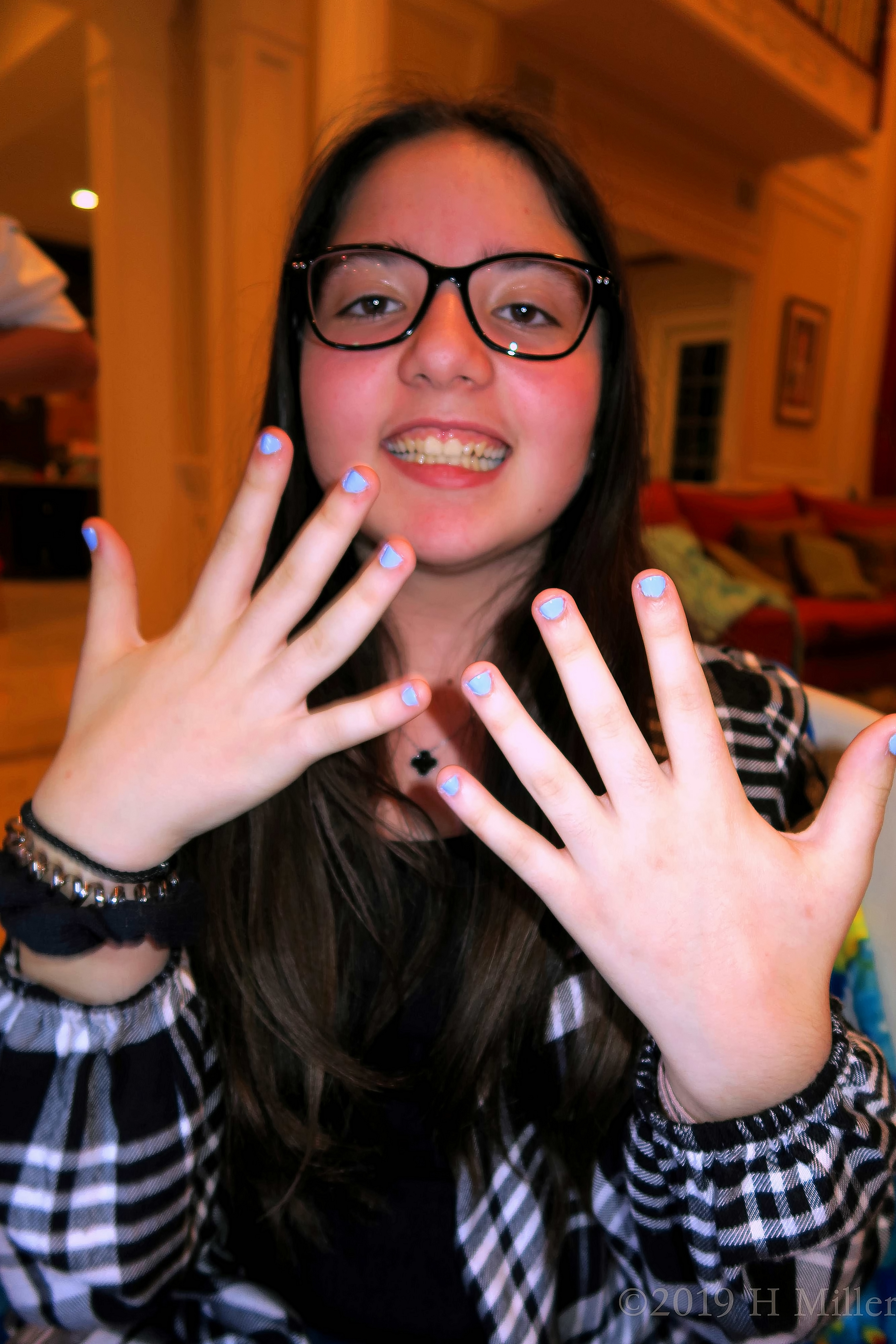 Smiles And Smiles For Her Girls Manicure! Smiles And Smiles For Her Girls Manicure!