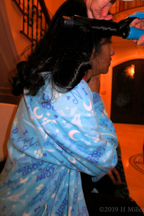 Curling Kids Hairstyle In Progress! Curling Kids Hairstyle In Progress!