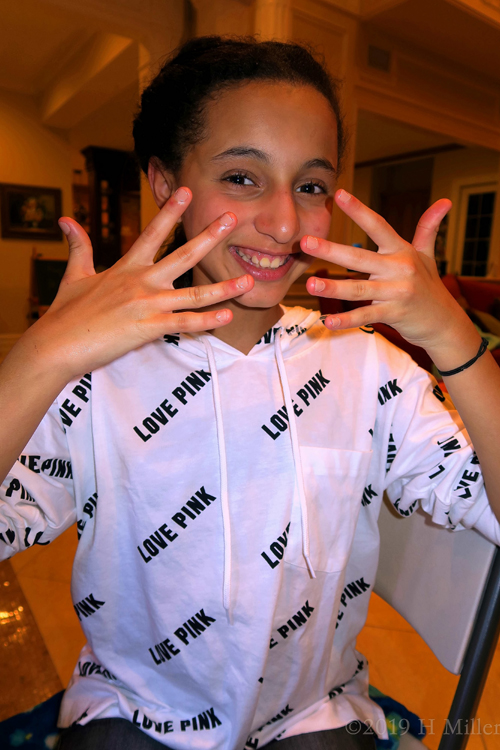 Smiles For Miles After Kids Manicures At The Girls Spa! Smiles For Miles After Kids Manicures At The Girls Spa!