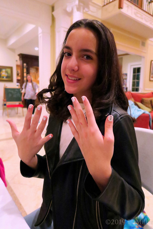 Smiling After Her Kids Manicure! Smiling After Her Kids Manicure!