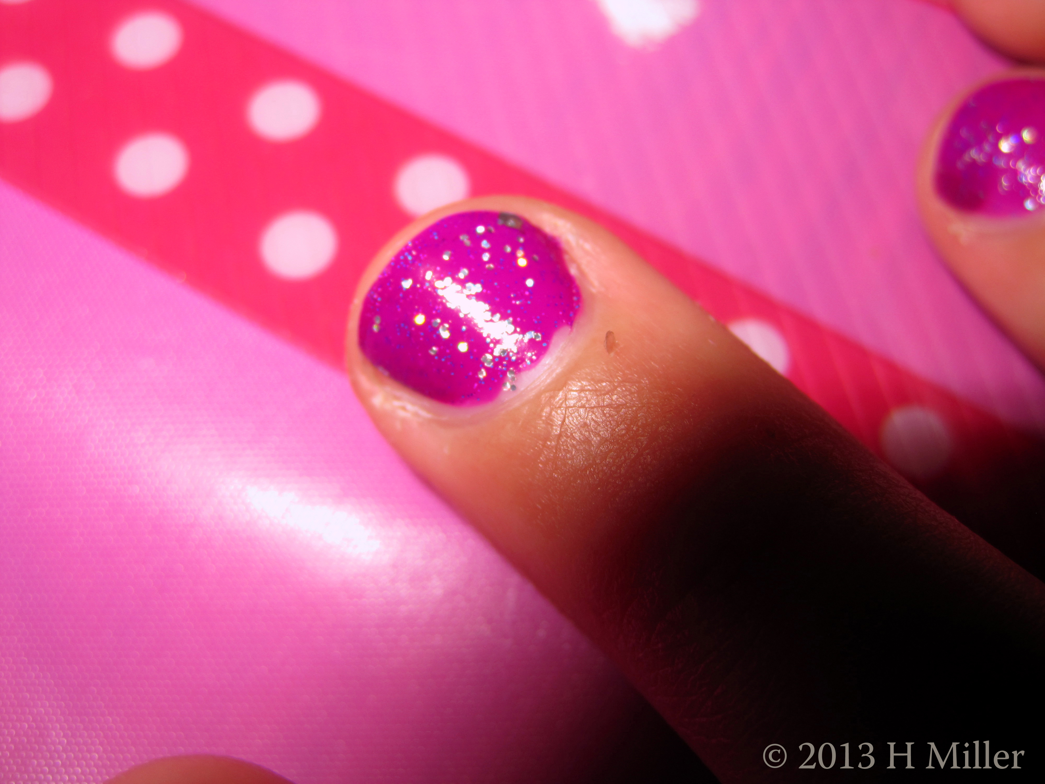 Super Blue Speckled Hot Pink Polish Super Blue Speckled Hot Pink Polish