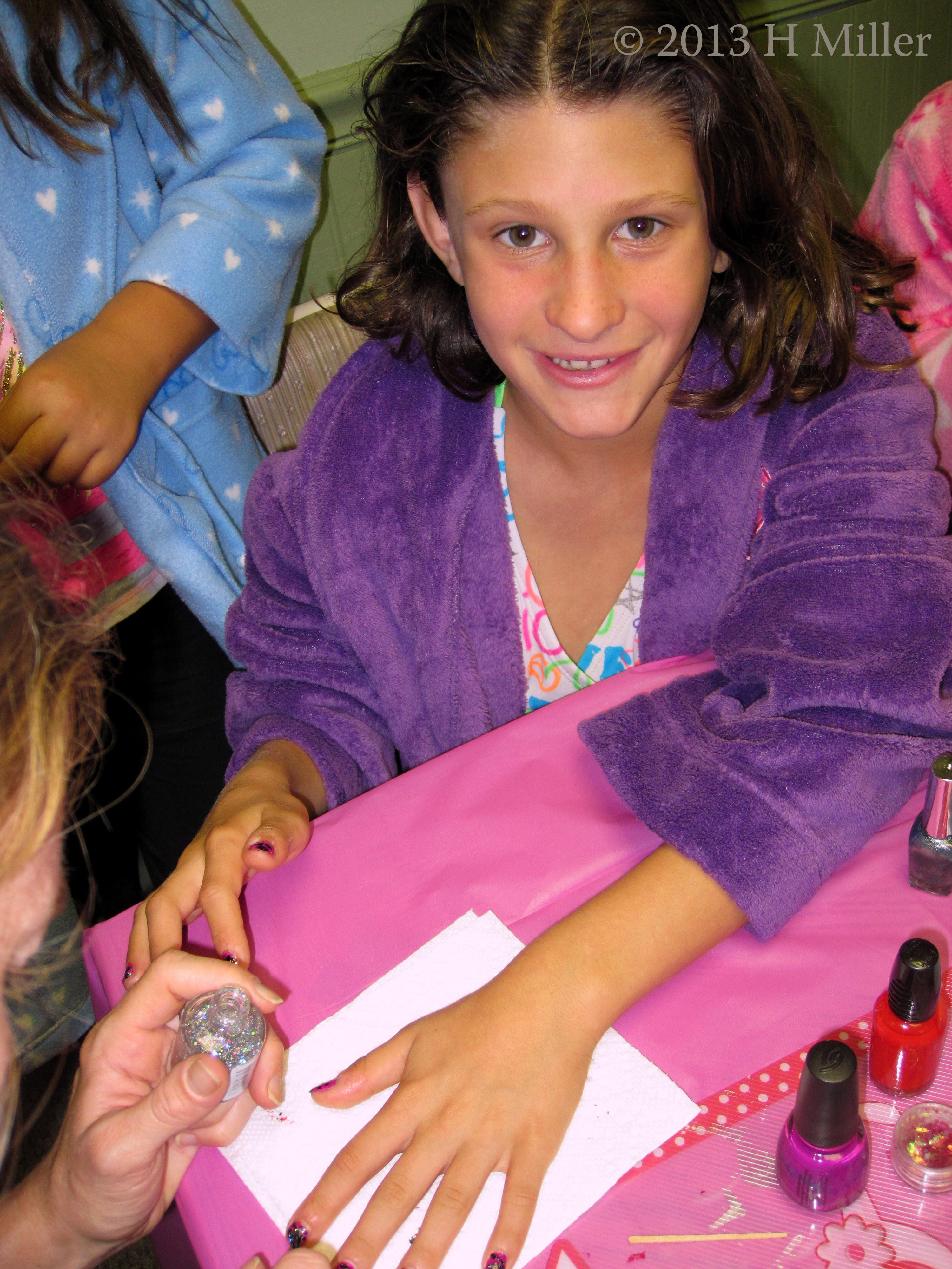 Glitter Top Coat For The Birthday Girl At Her Spa Party Glitter Top Coat For The Birthday Girl At Her Spa Party